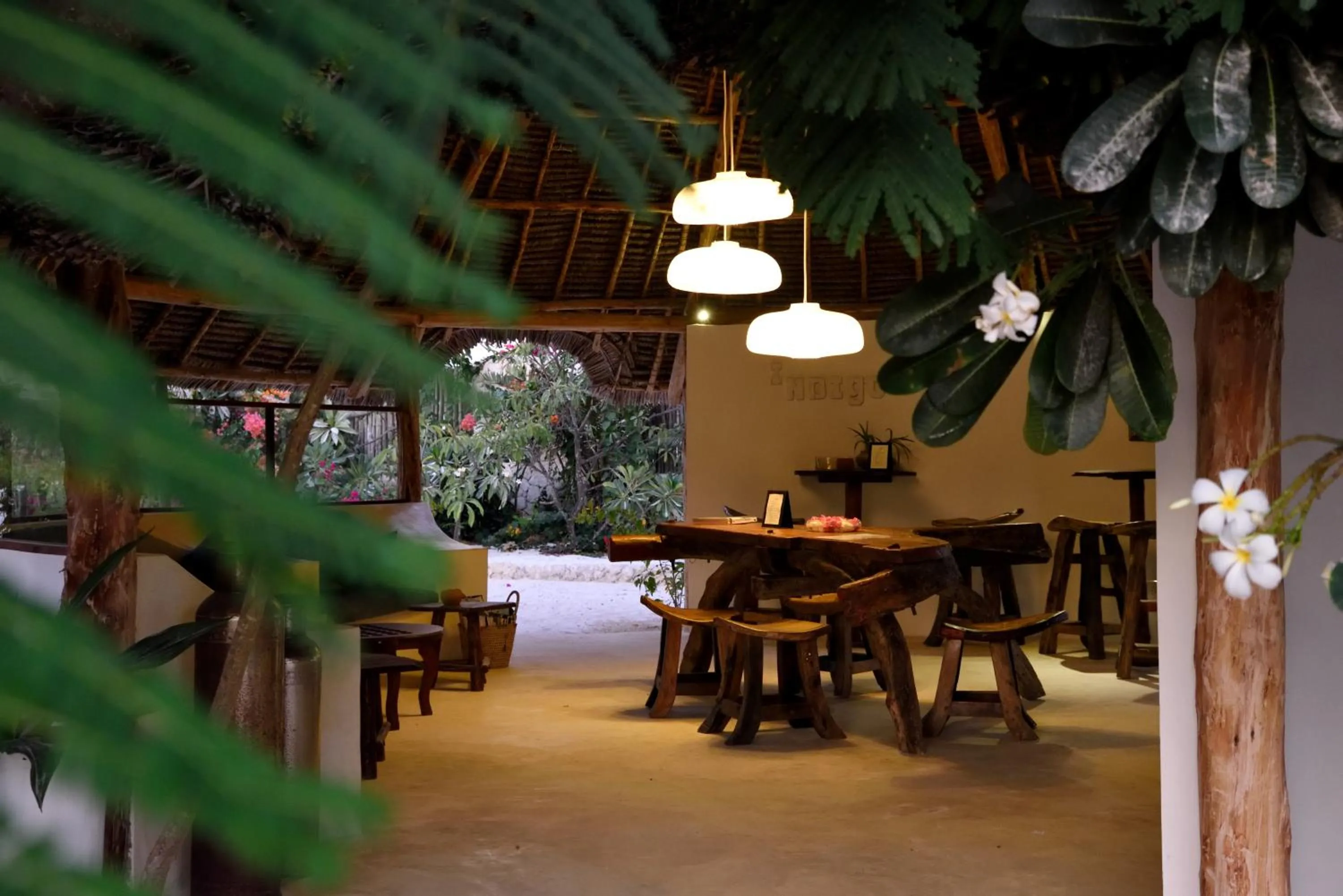 Dining area in Indigo Beach Zanzibar