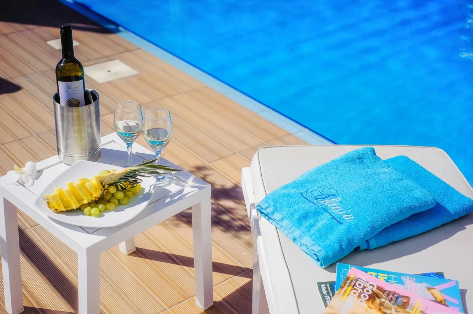 Swimming pool in Aktaia Boutique Hotel