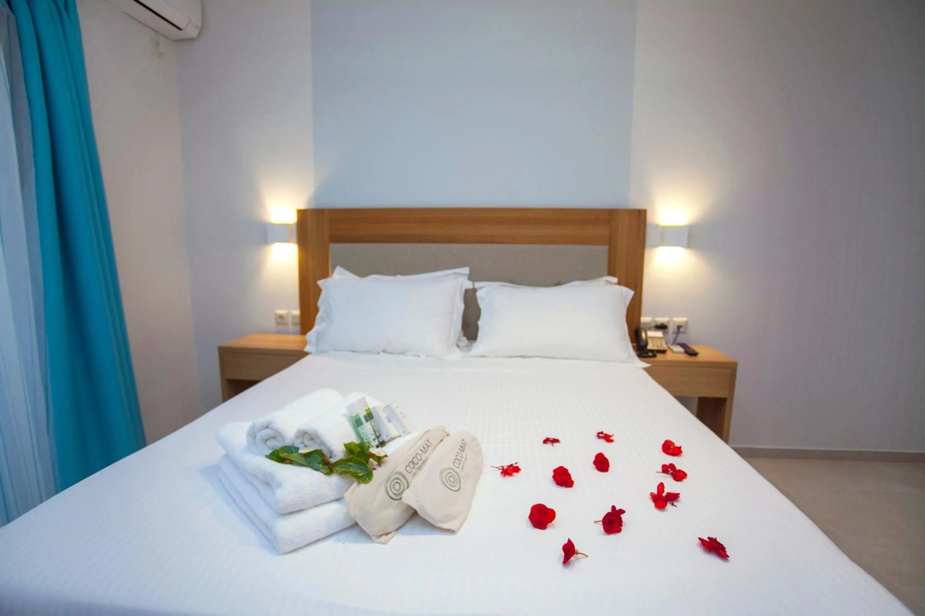 Bed in Aktaia Boutique Hotel