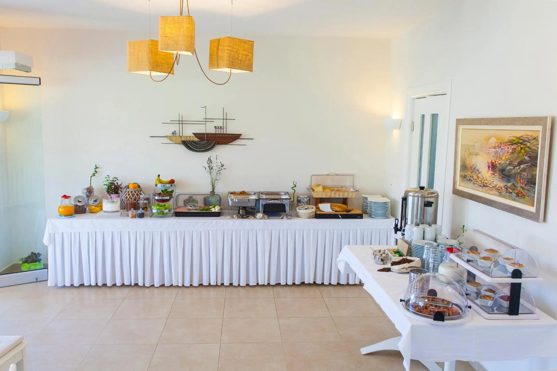 Buffet breakfast in Aktaia Boutique Hotel