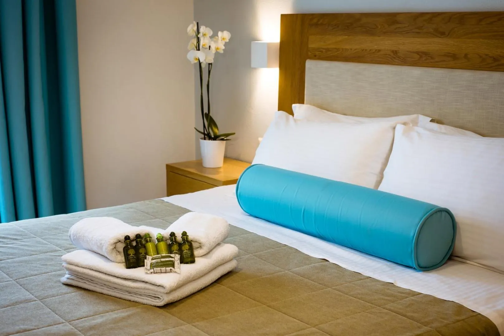 Decorative detail, Bed in Aktaia Boutique Hotel