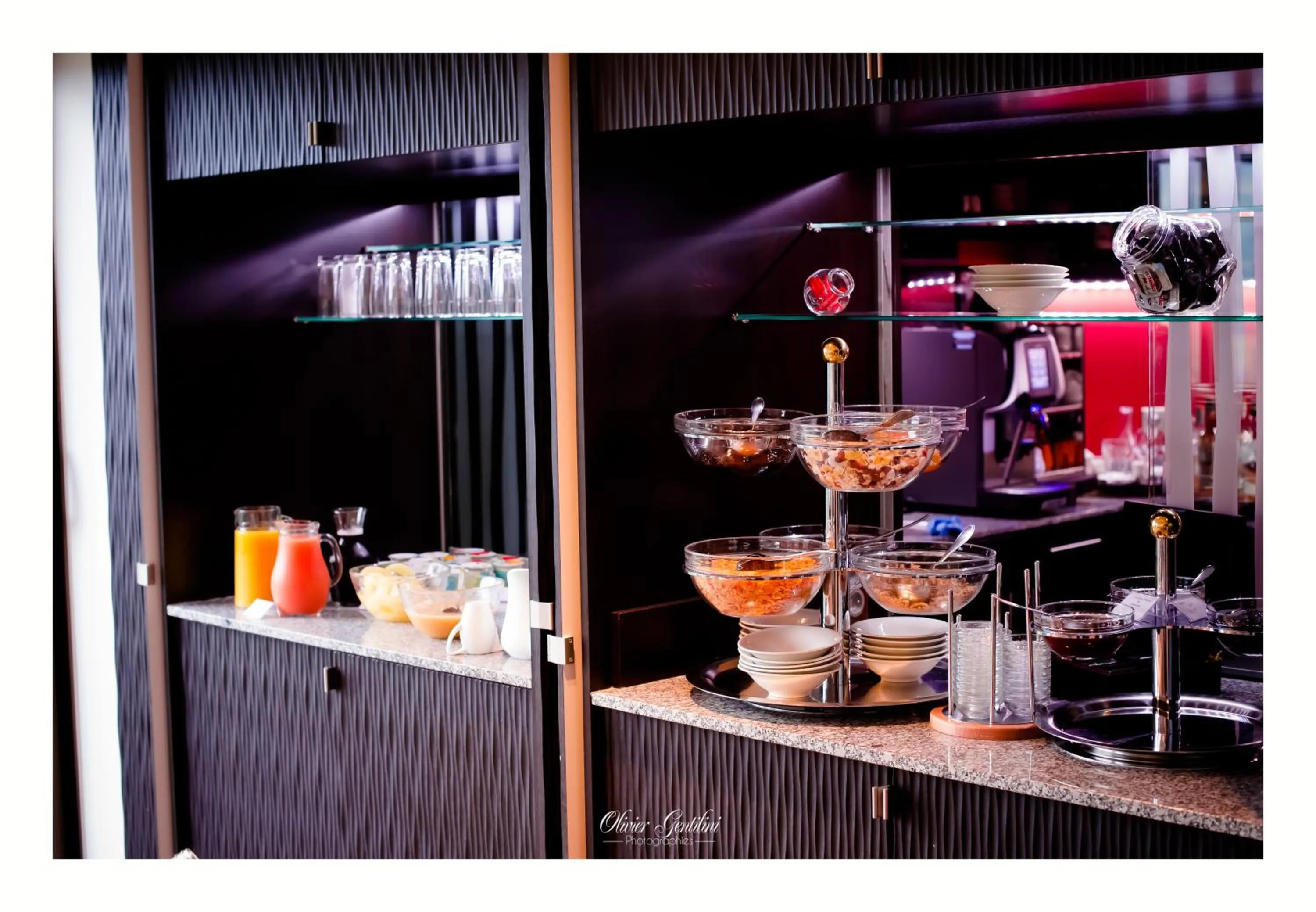 Buffet breakfast in Hôtel Restaurant Les Alisiers