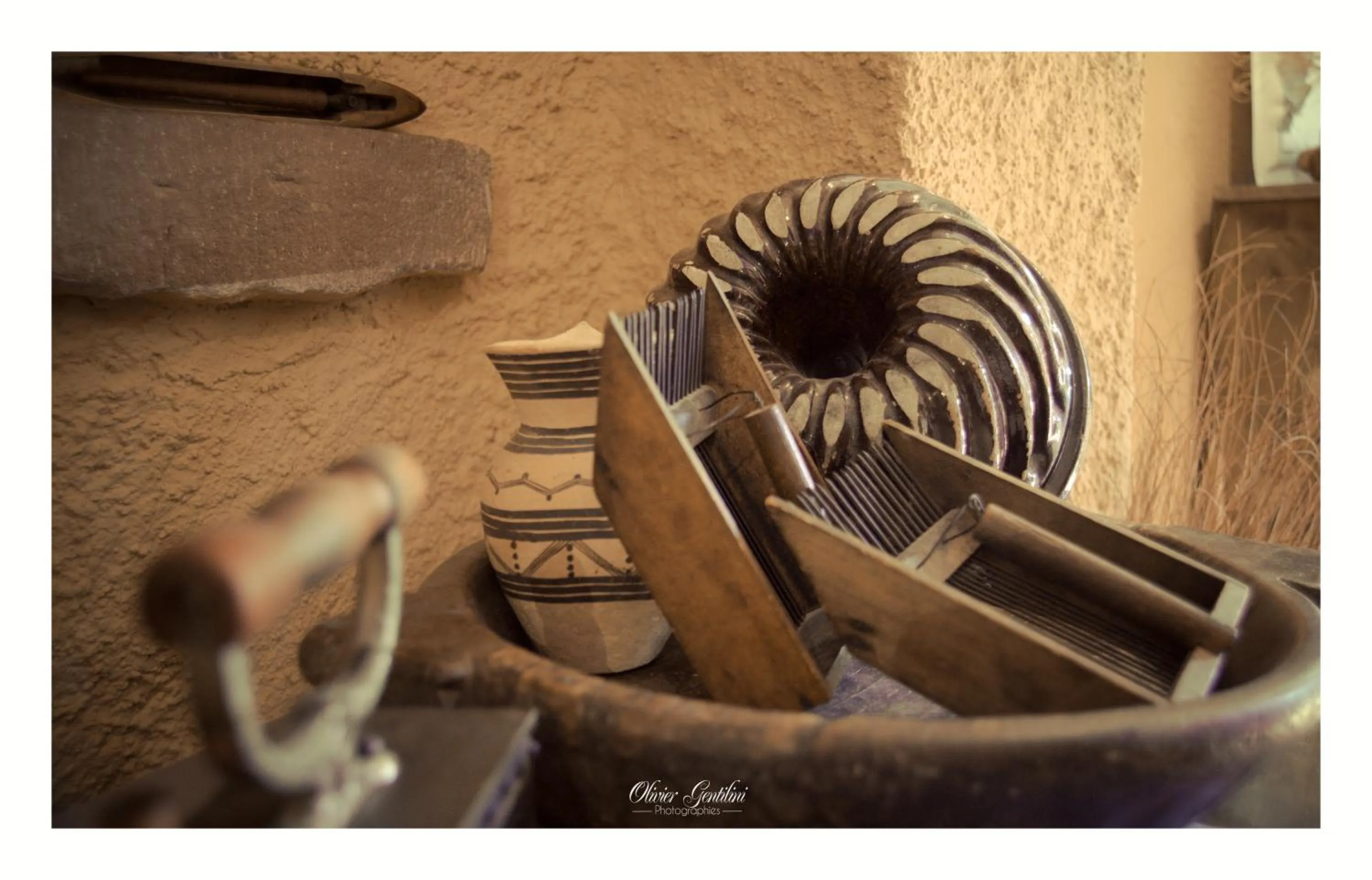 Decorative detail in Hôtel Restaurant Les Alisiers