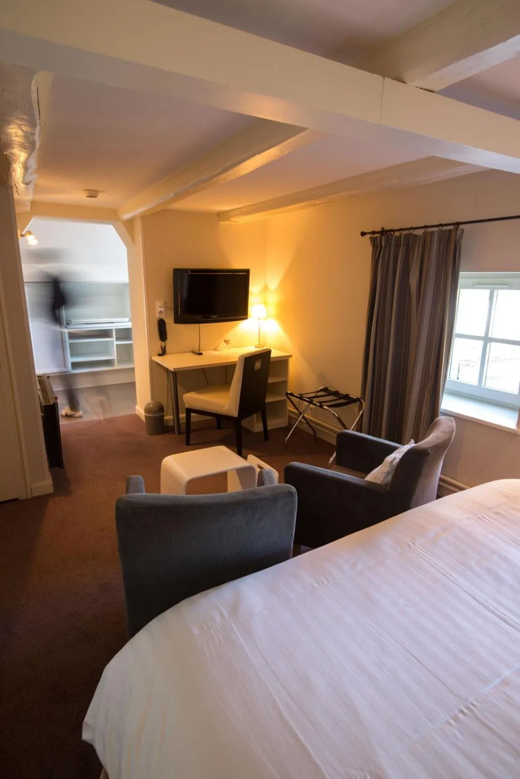 Bed in Hôtel Restaurant Les Alisiers