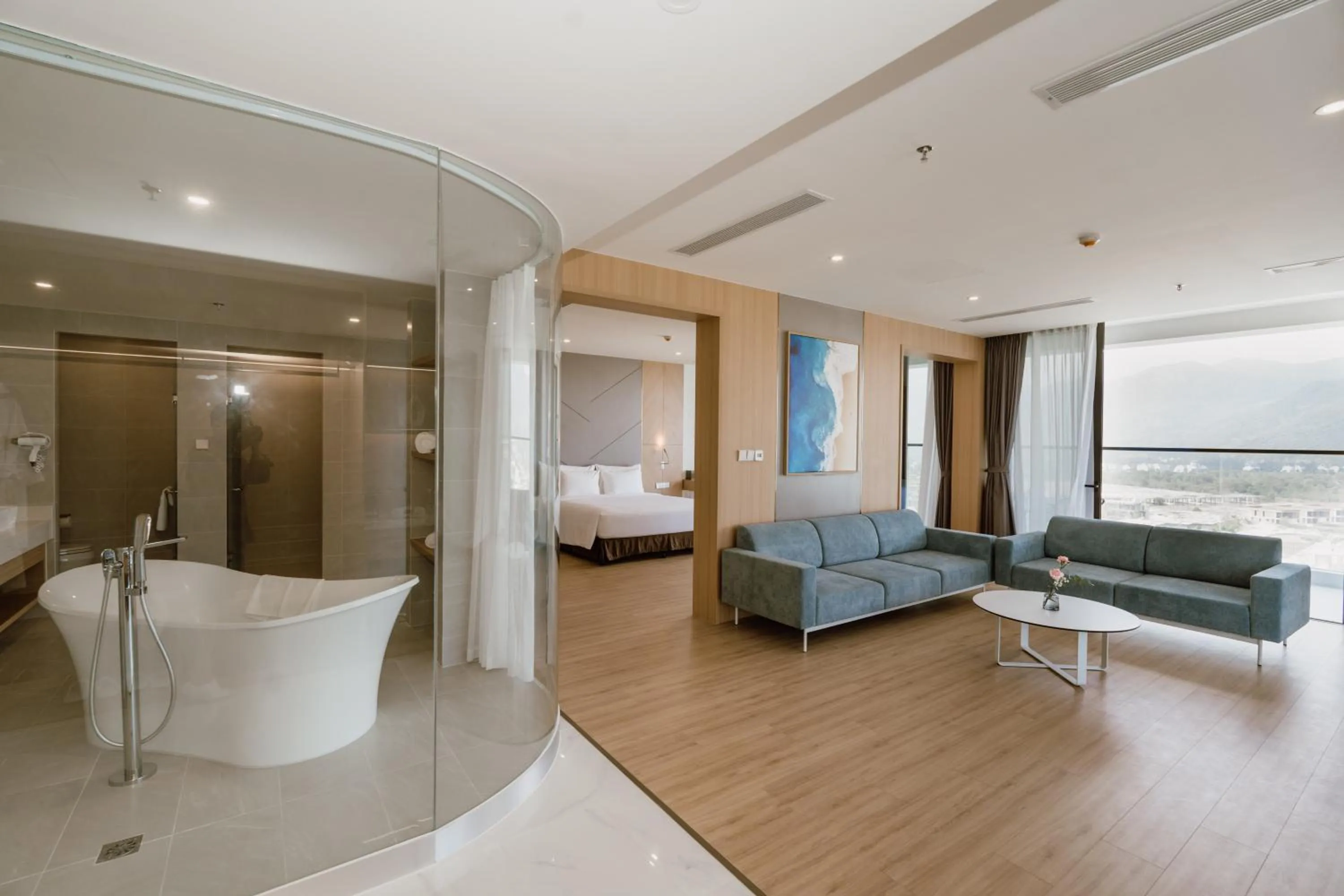 Photo of the whole room, Bed in Aquamarine Cam Ranh - By Swandor