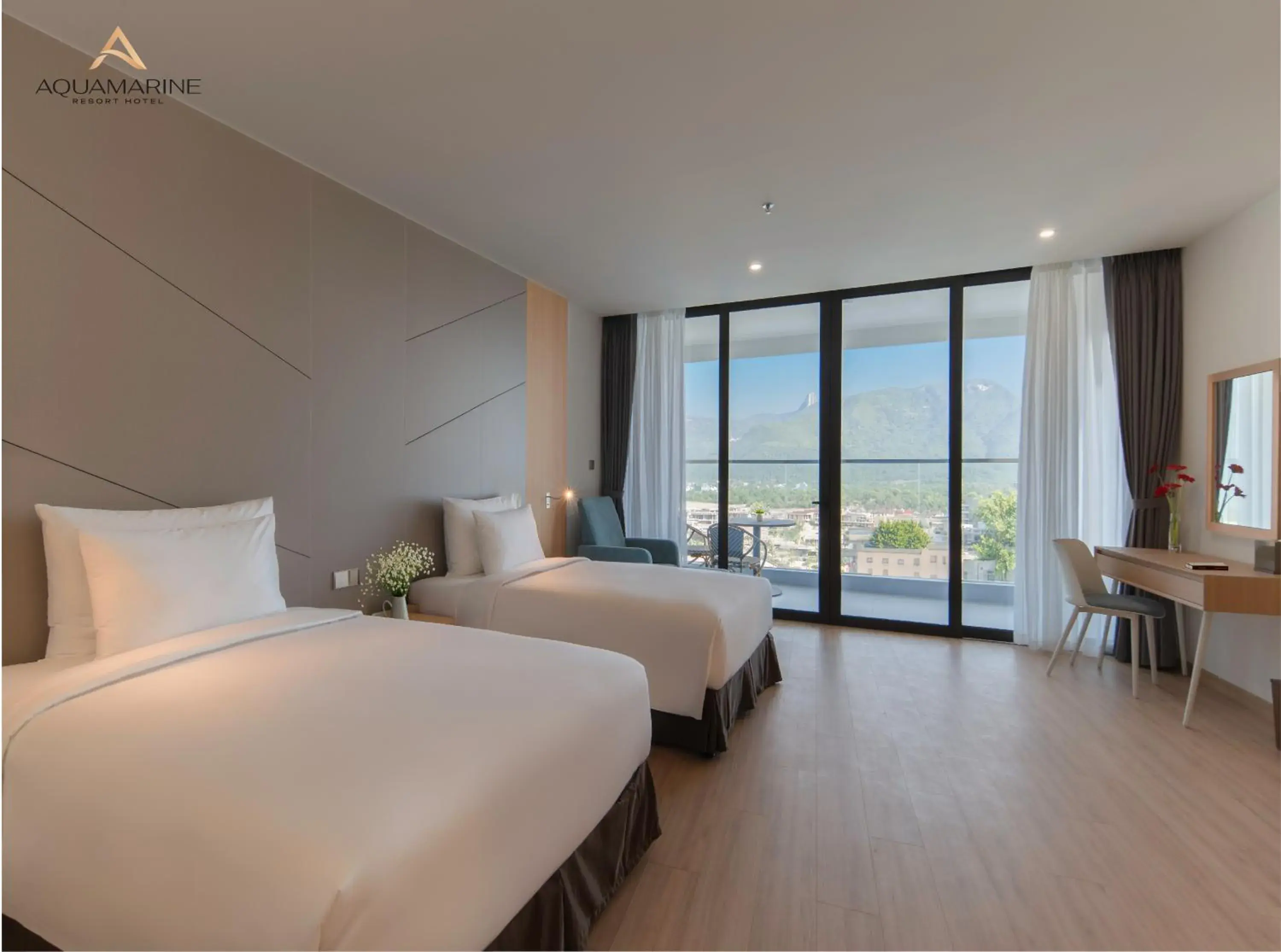 Senior Deluxe Twin Room with Ocean View in Aquamarine Cam Ranh - By Swandor Senior Deluxe Twin Room with Ocean View in Aquamarine Cam Ranh - By Swandor