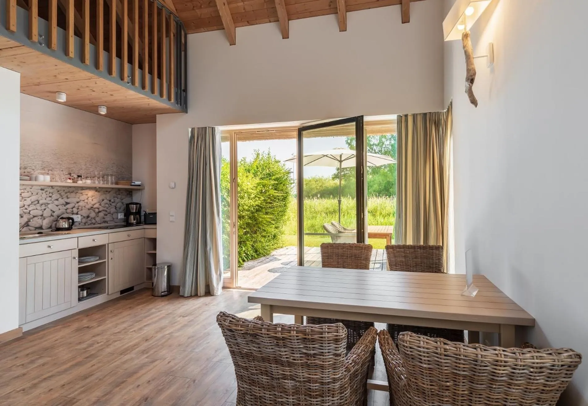 Kitchen or kitchenette in BEECH Resort Plauer See