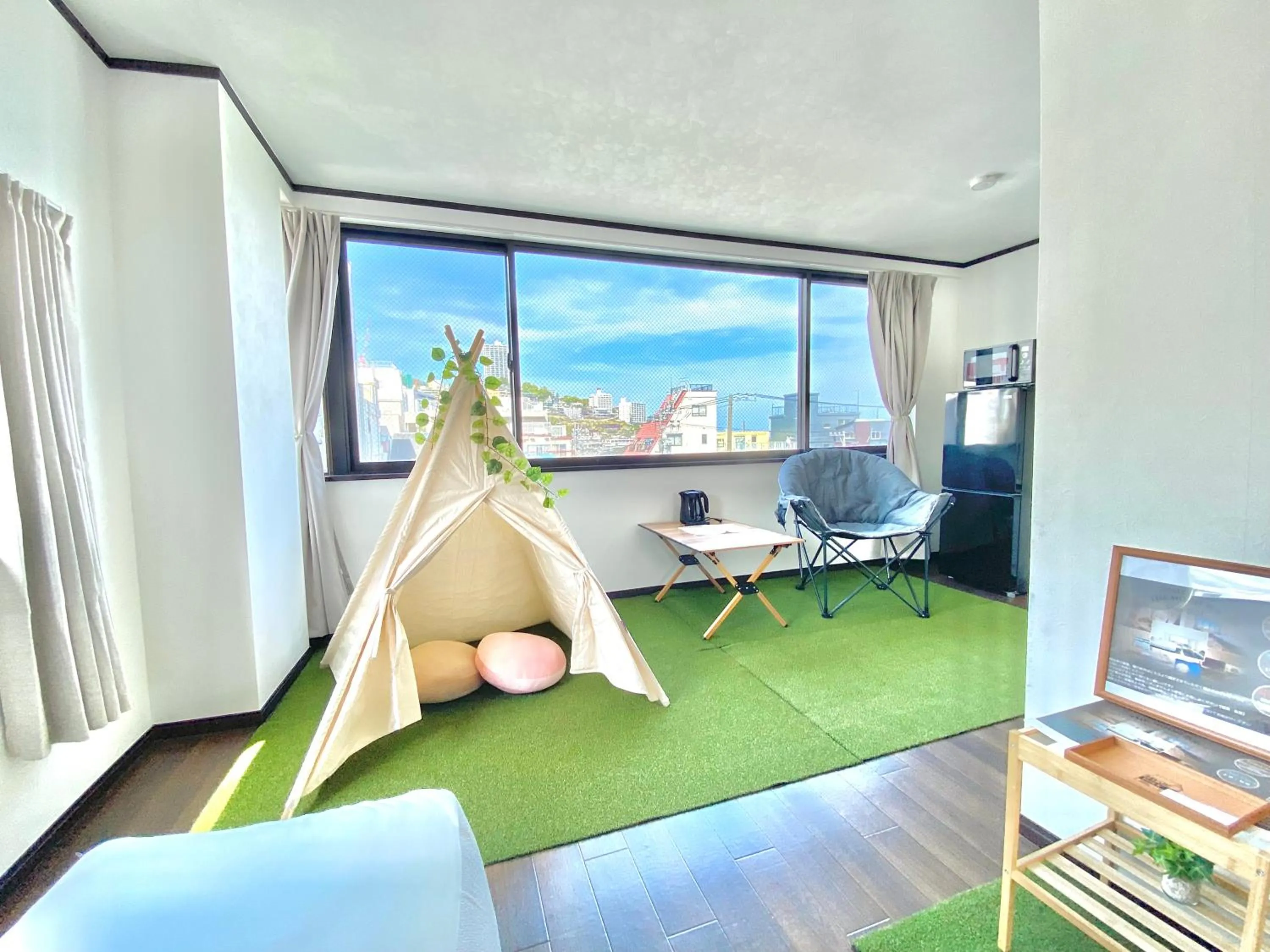 Living room in THE MOON Atami