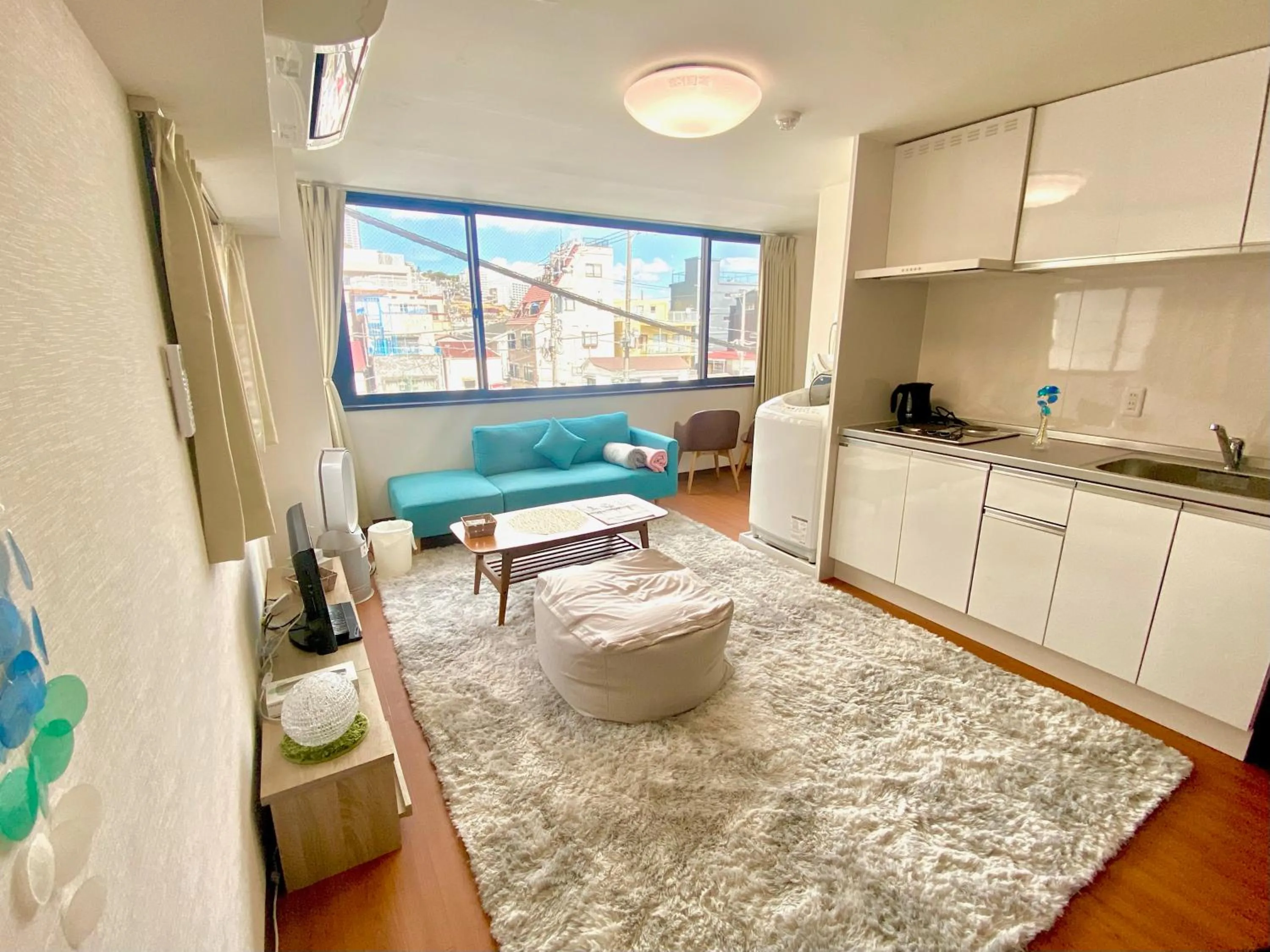 Living room in THE MOON Atami