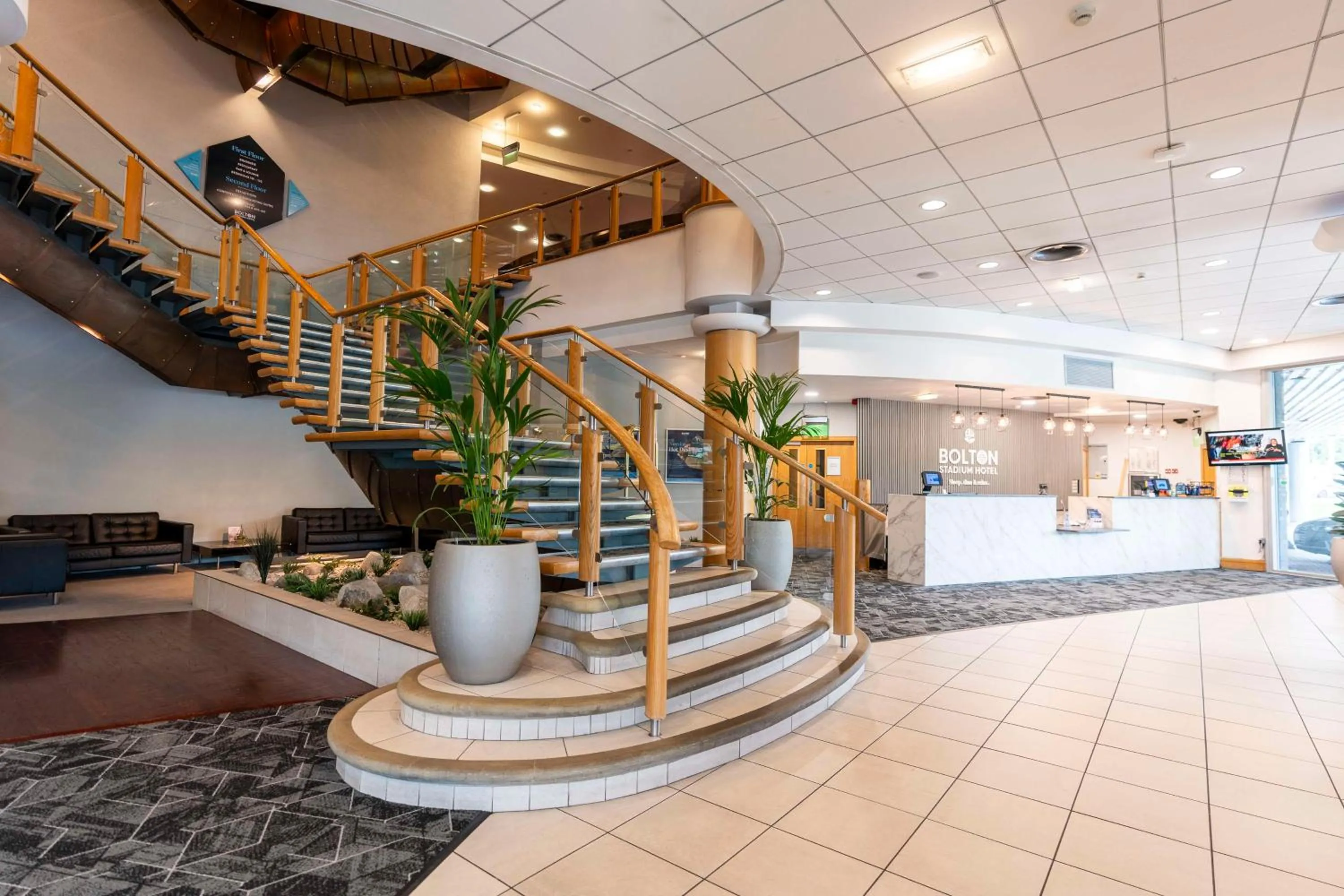 Lobby or reception in The Bolton Stadium Hotel, a member of Radisson Individuals