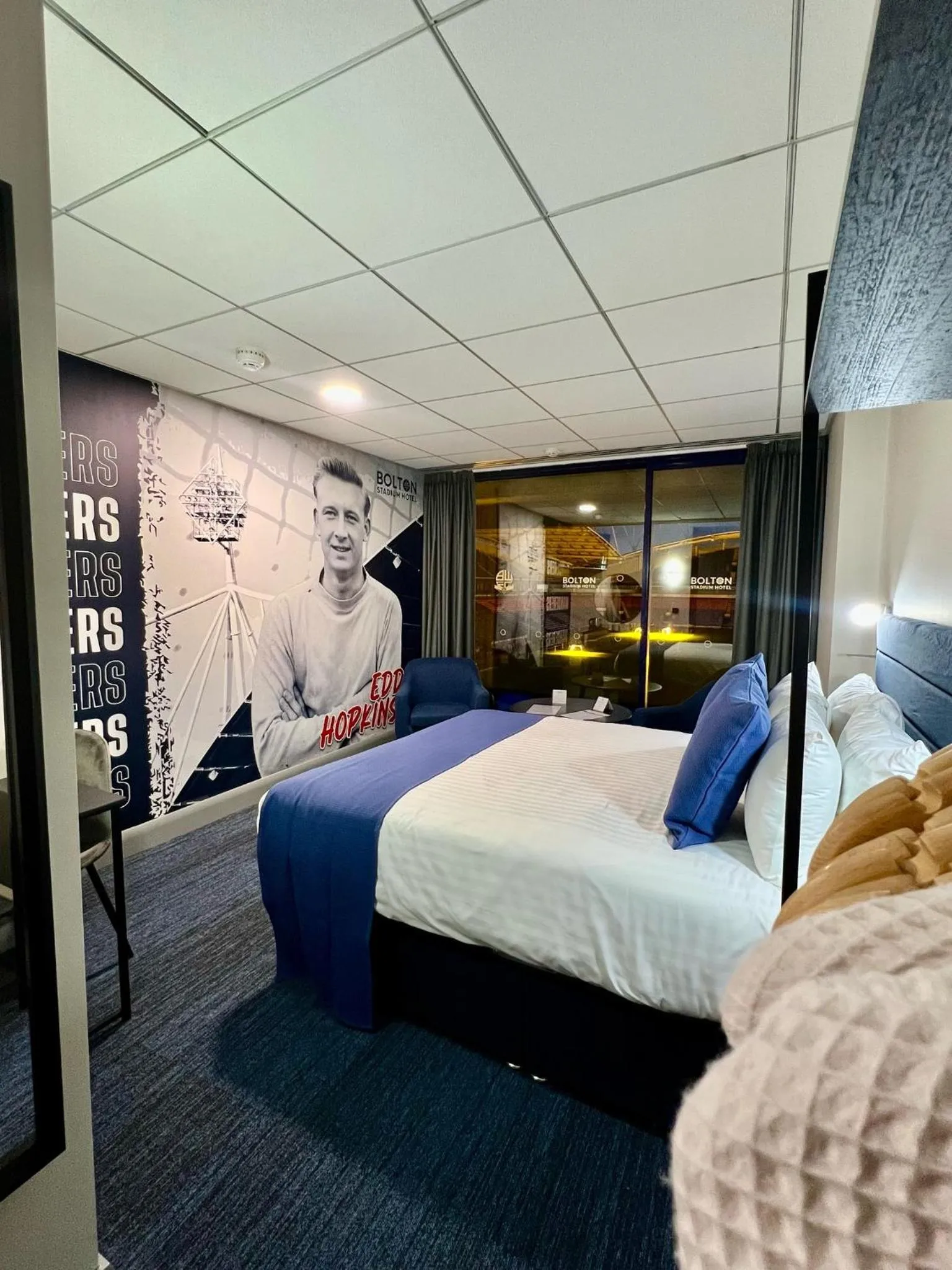 Bed in The Bolton Stadium Hotel, a member of Radisson Individuals