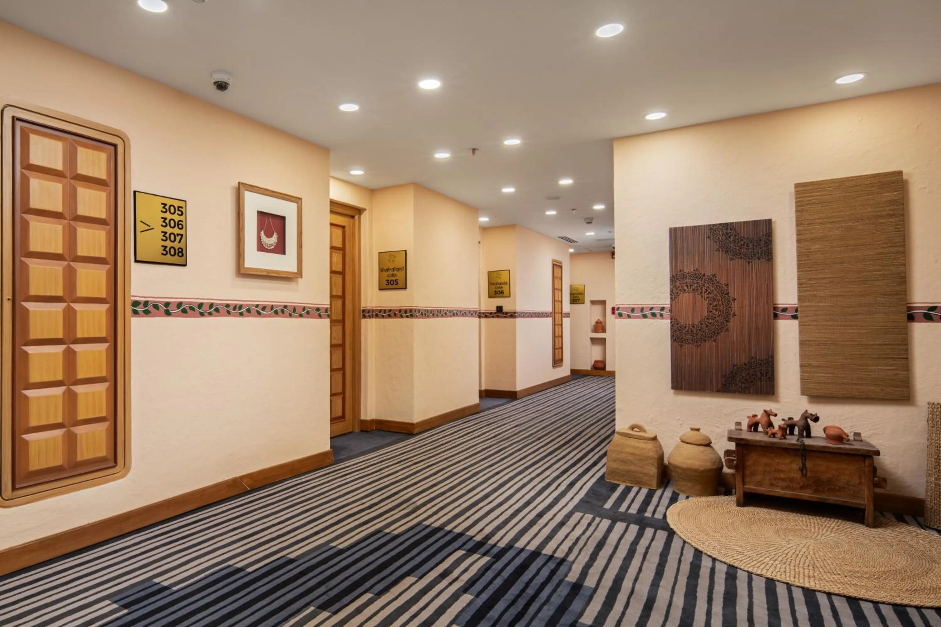 Decorative detail in Varnabas Museum Hotel