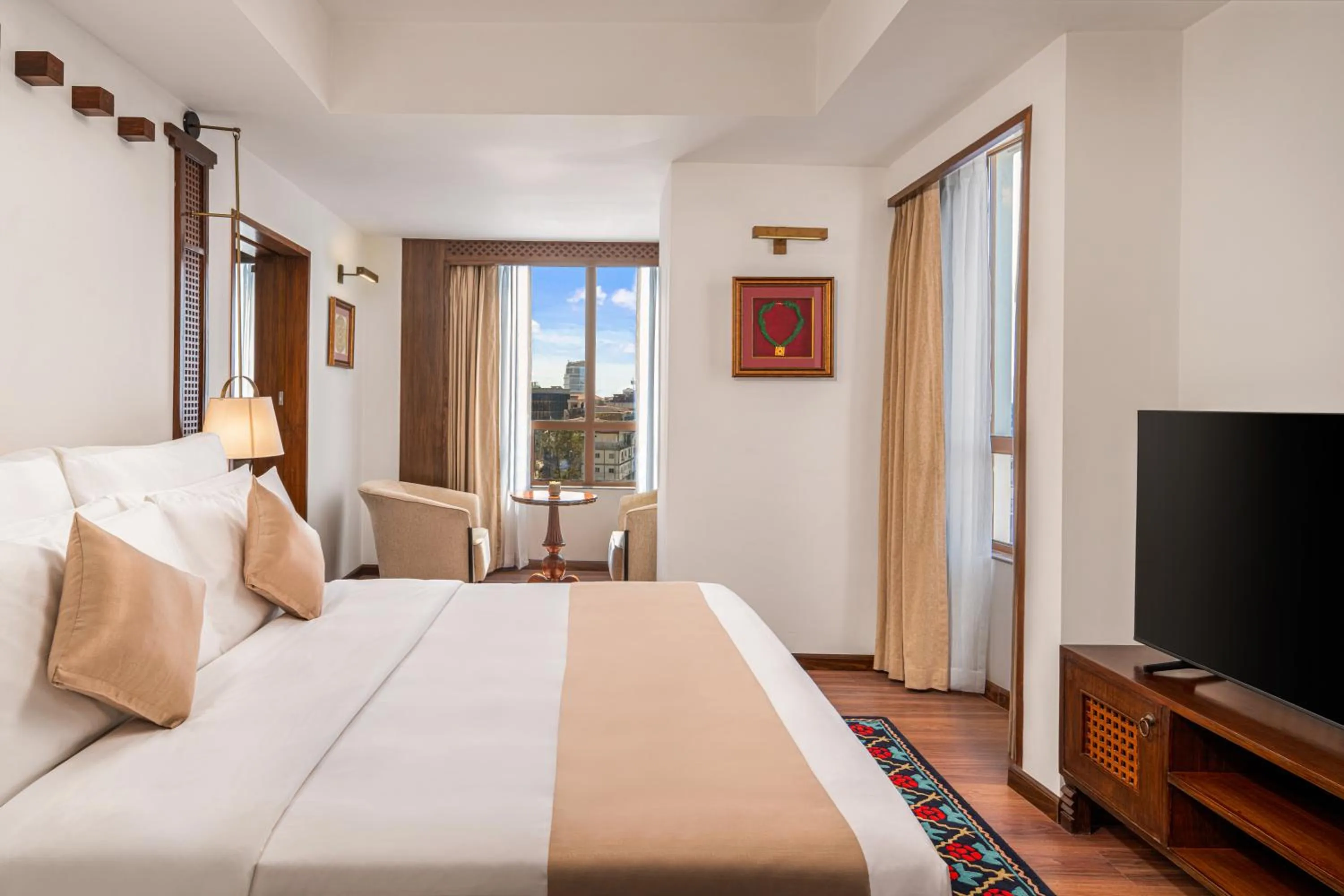 Bed in Varnabas Museum Hotel