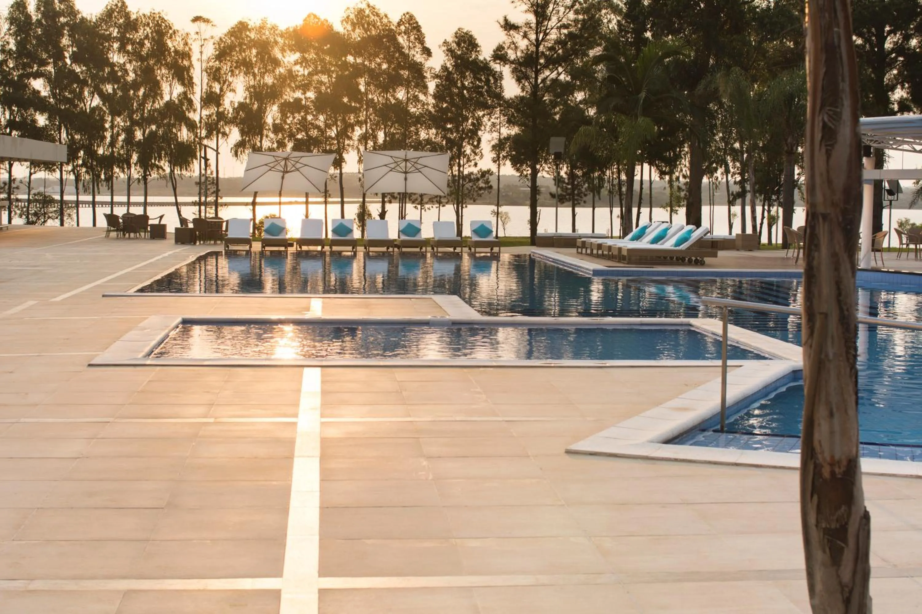 Pool view in Awa Resort Hotel