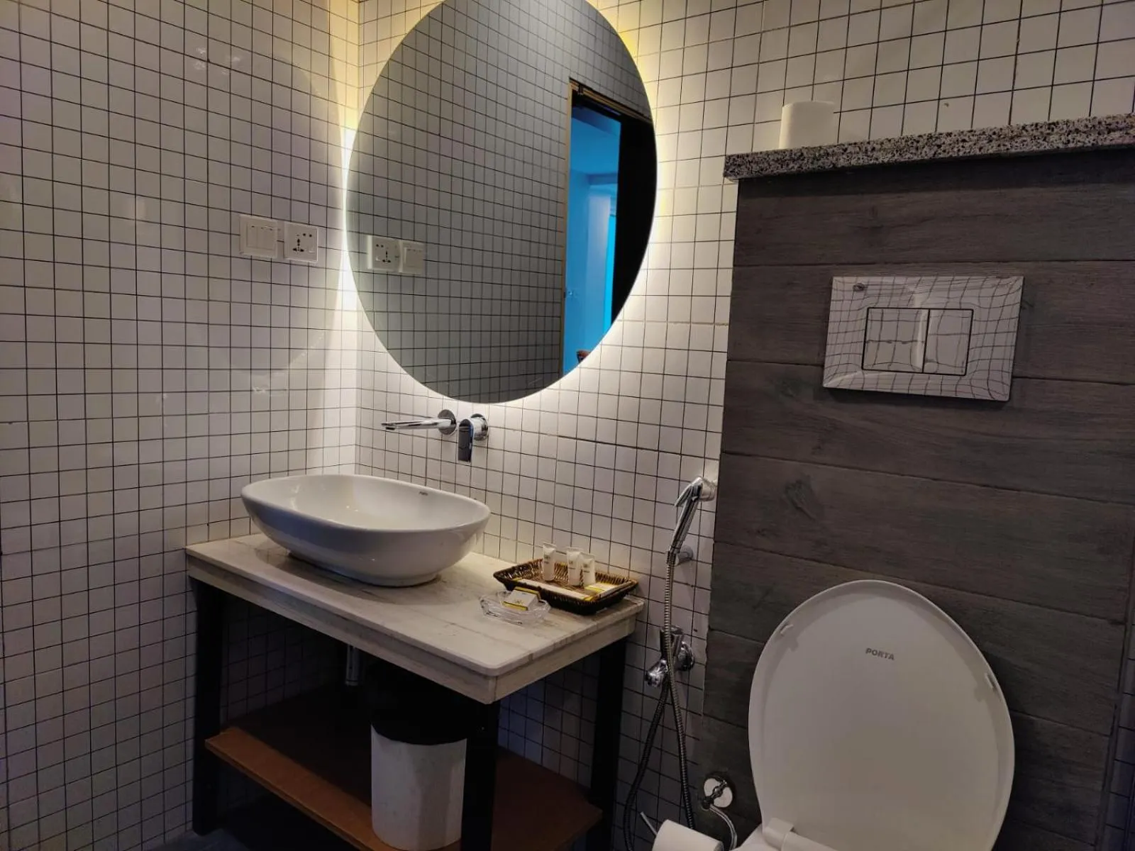 Bathroom in Sky Lodge Hotel