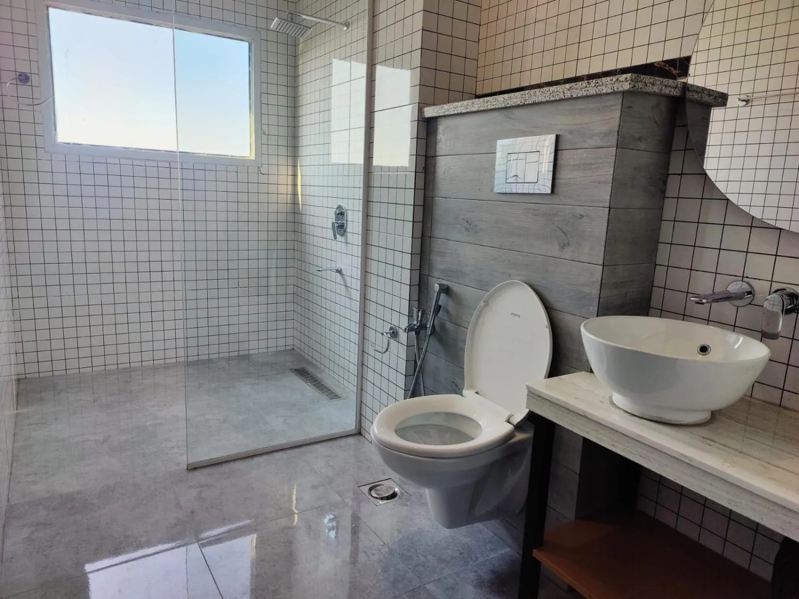 Bathroom in Sky Lodge Hotel