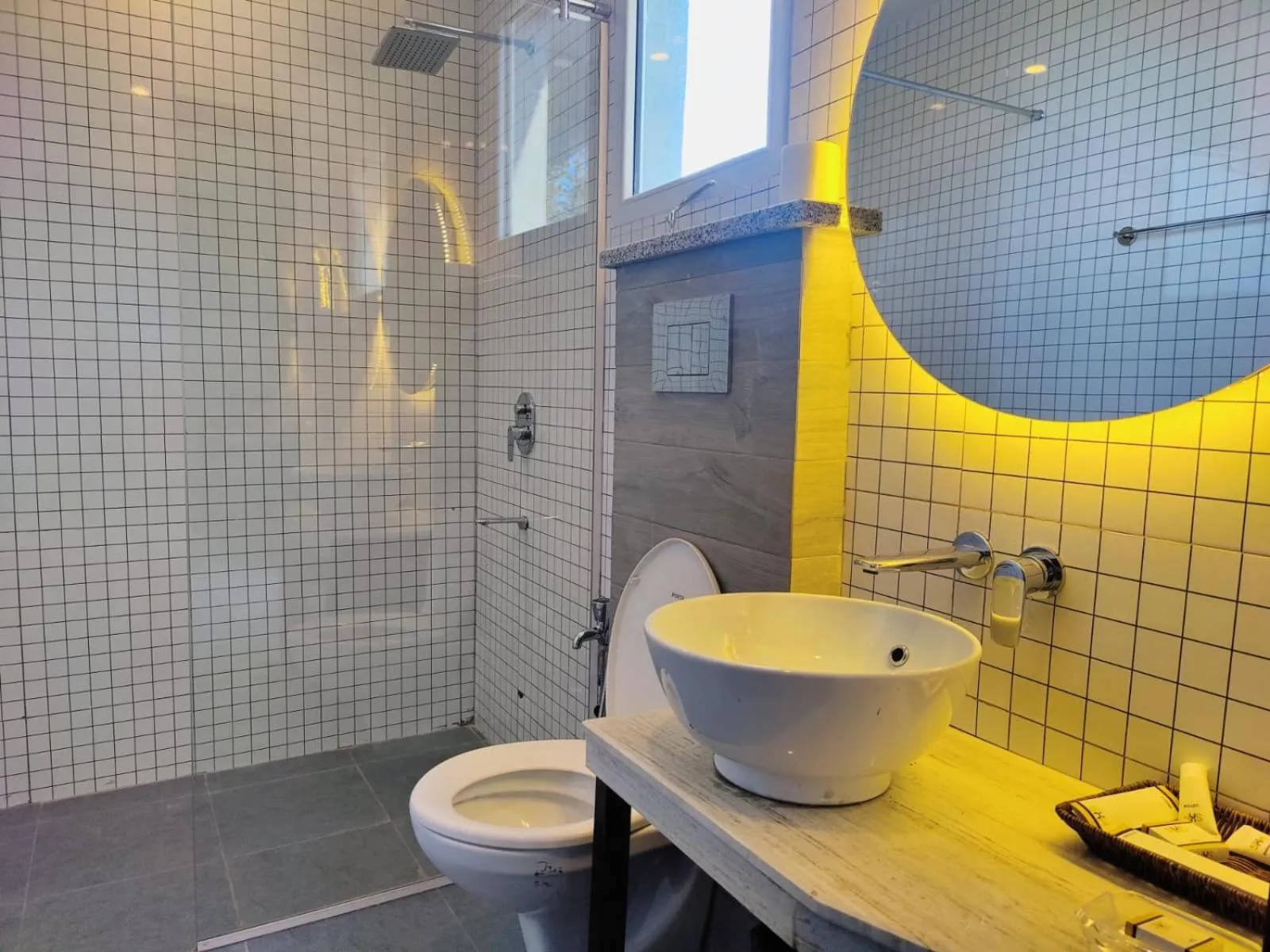 Bathroom in Sky Lodge Hotel