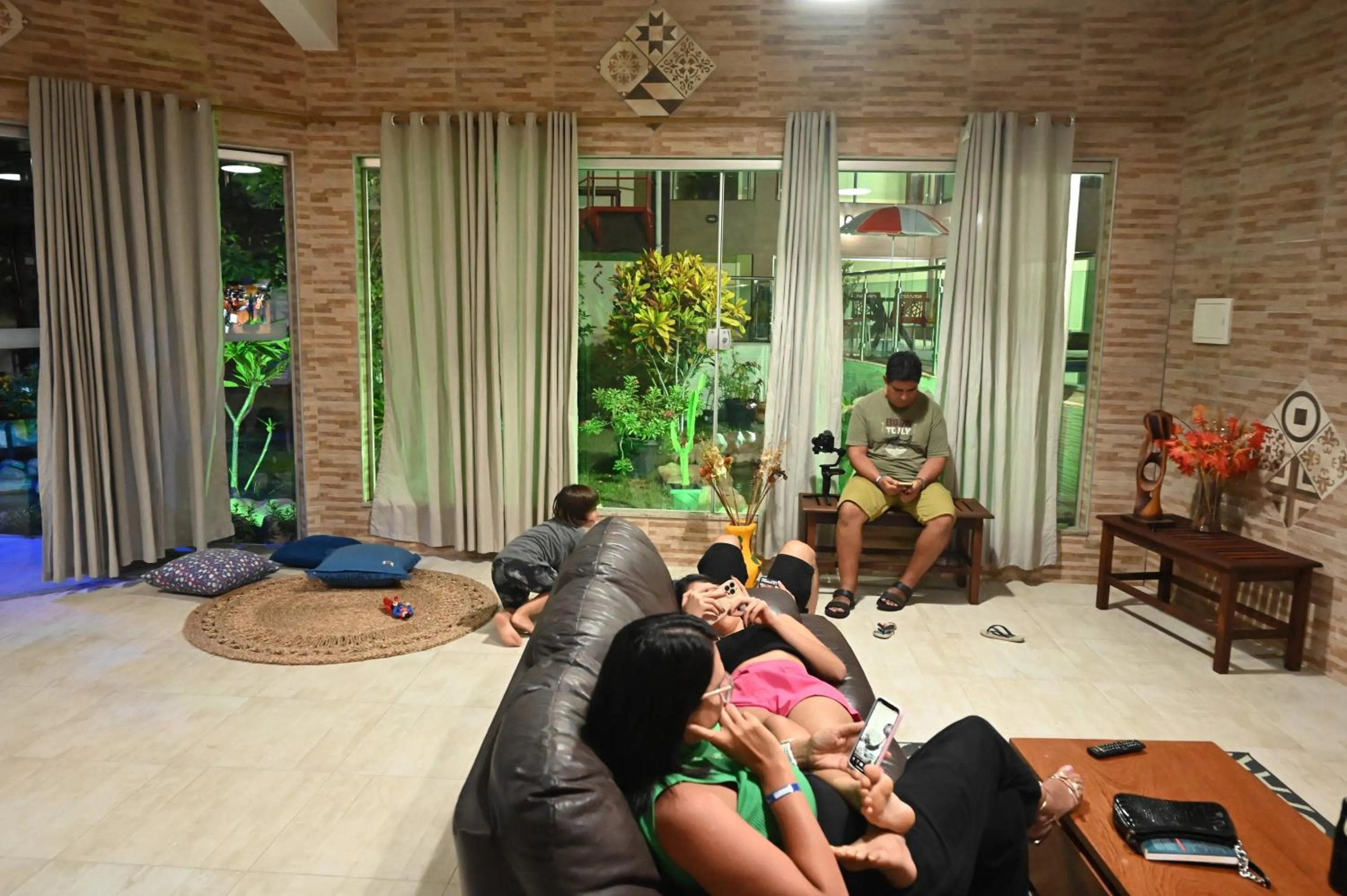 Seating area in Pousada Paraíso dos Lençóis