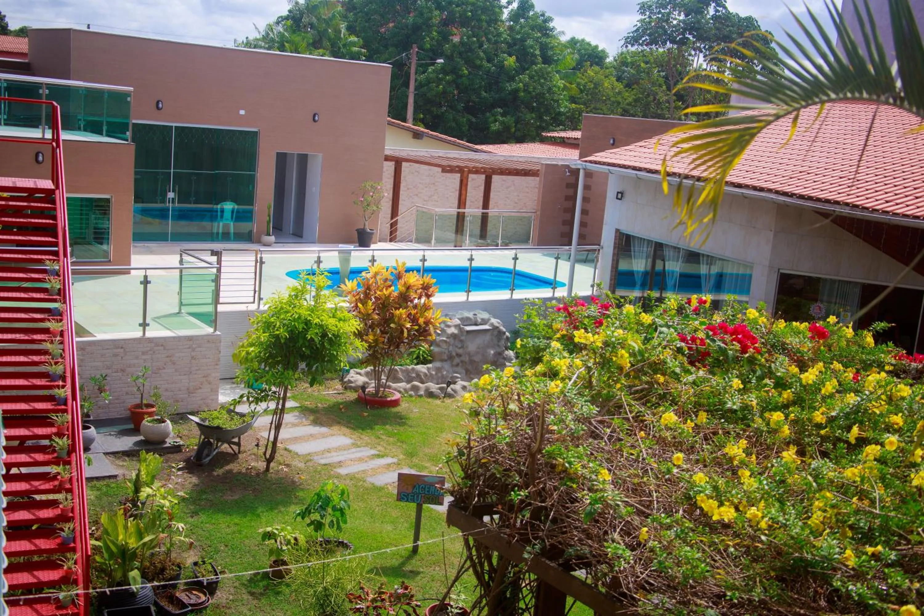 Garden in Pousada Paraíso dos Lençóis