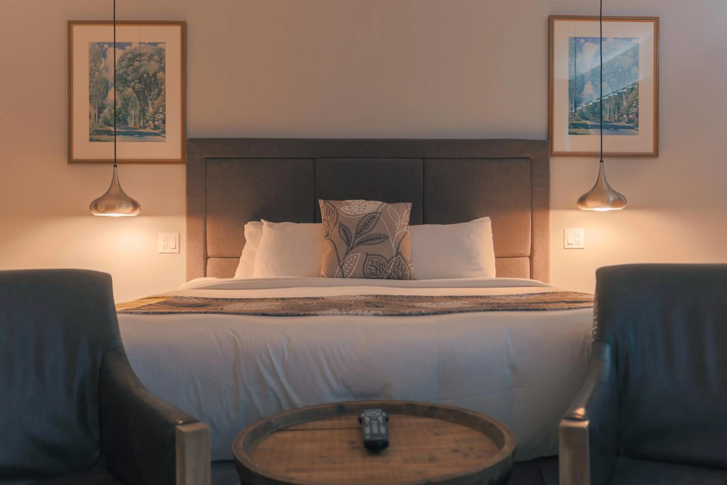 Bed in Hotel Lac Brome