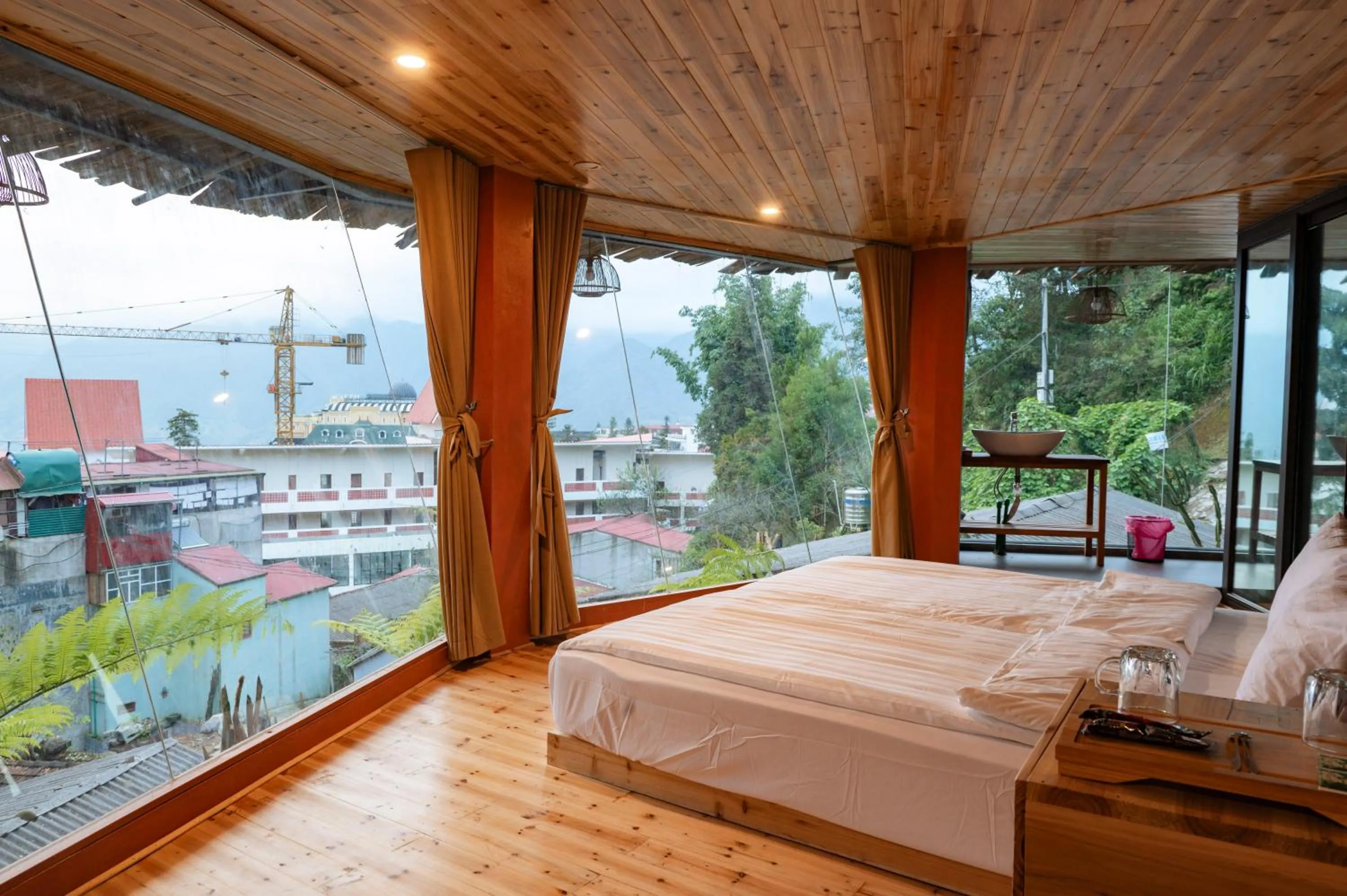 View (from property/room), Bed in Sapa Chill Retreat