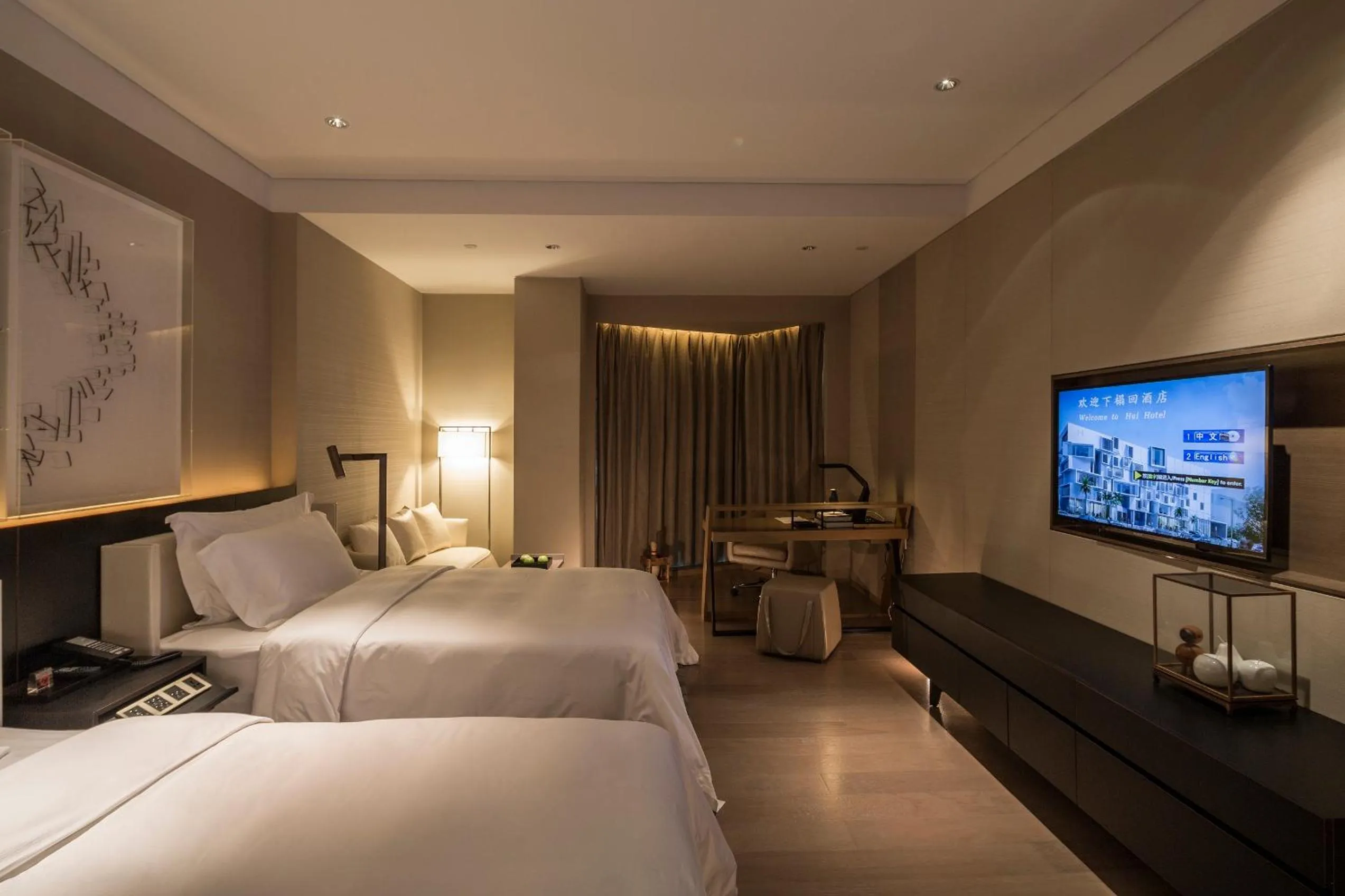 Bedroom, Bed in Shenzhen Hui Hotel (Huaqiang NorthBusiness Zone)