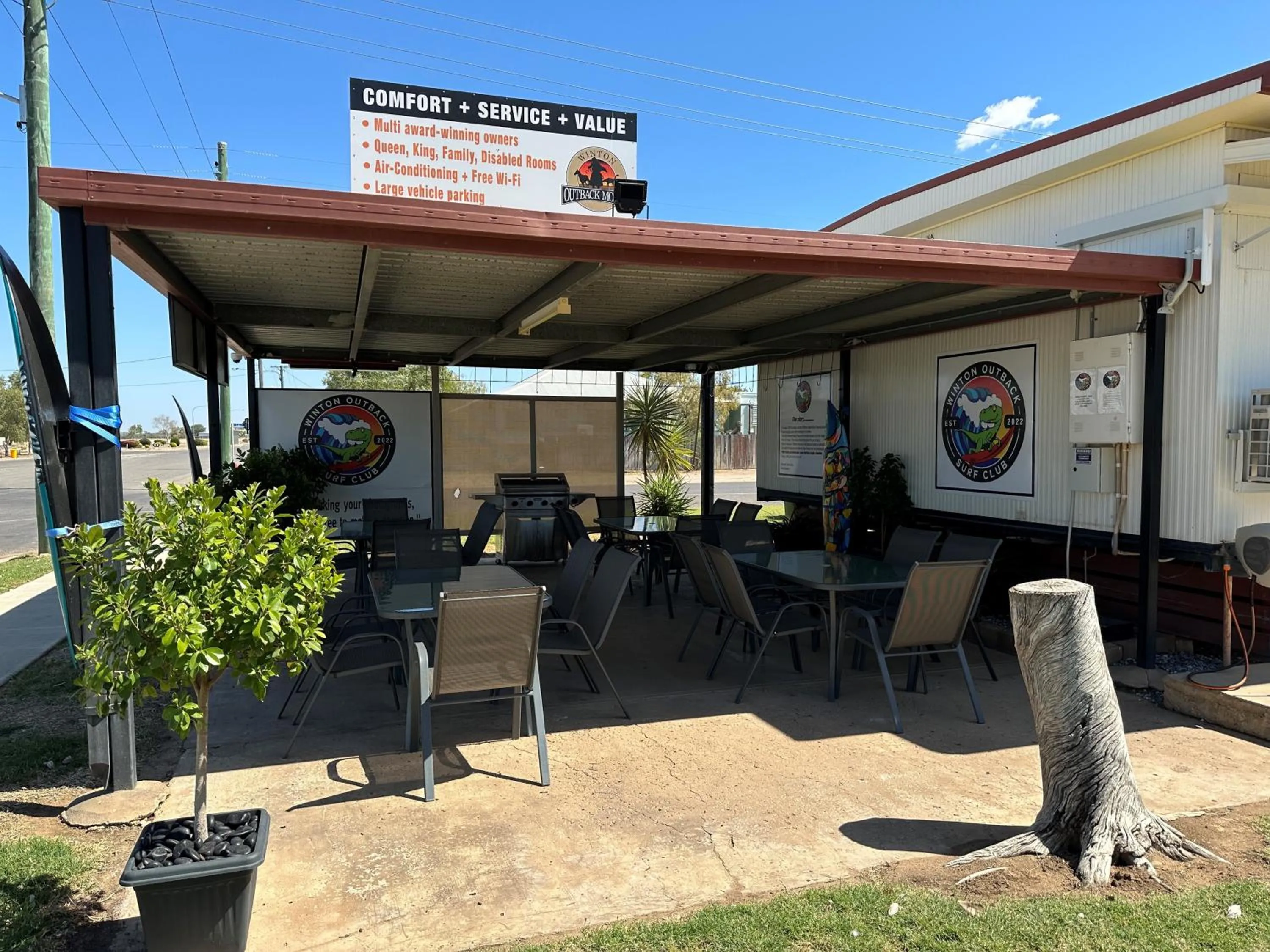 BBQ facilities in Winton Outback Motel