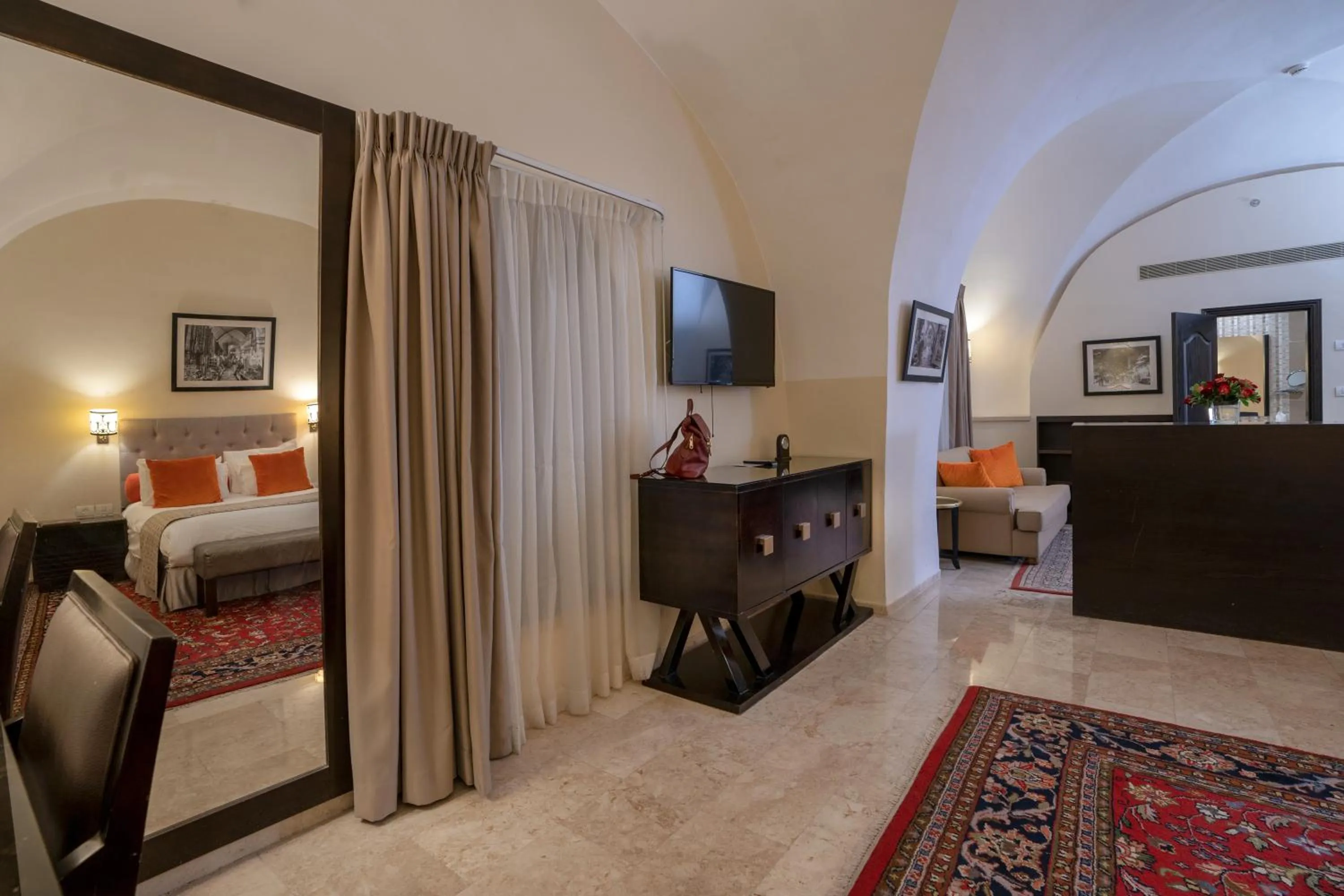 Bed in The Sephardic House Hotel in The Jewish Quarter