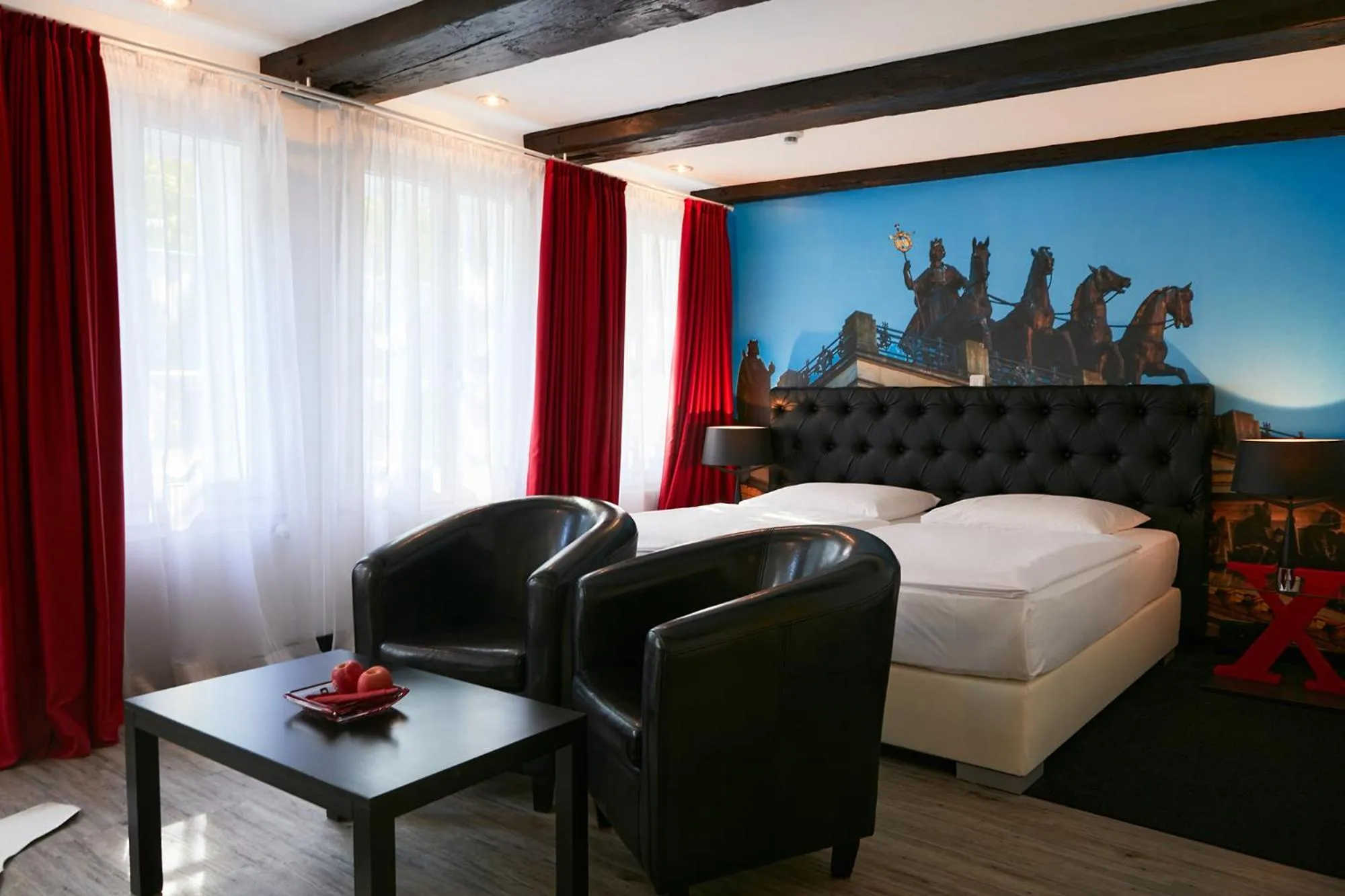 Bed in Hotel im Haus zur Hanse