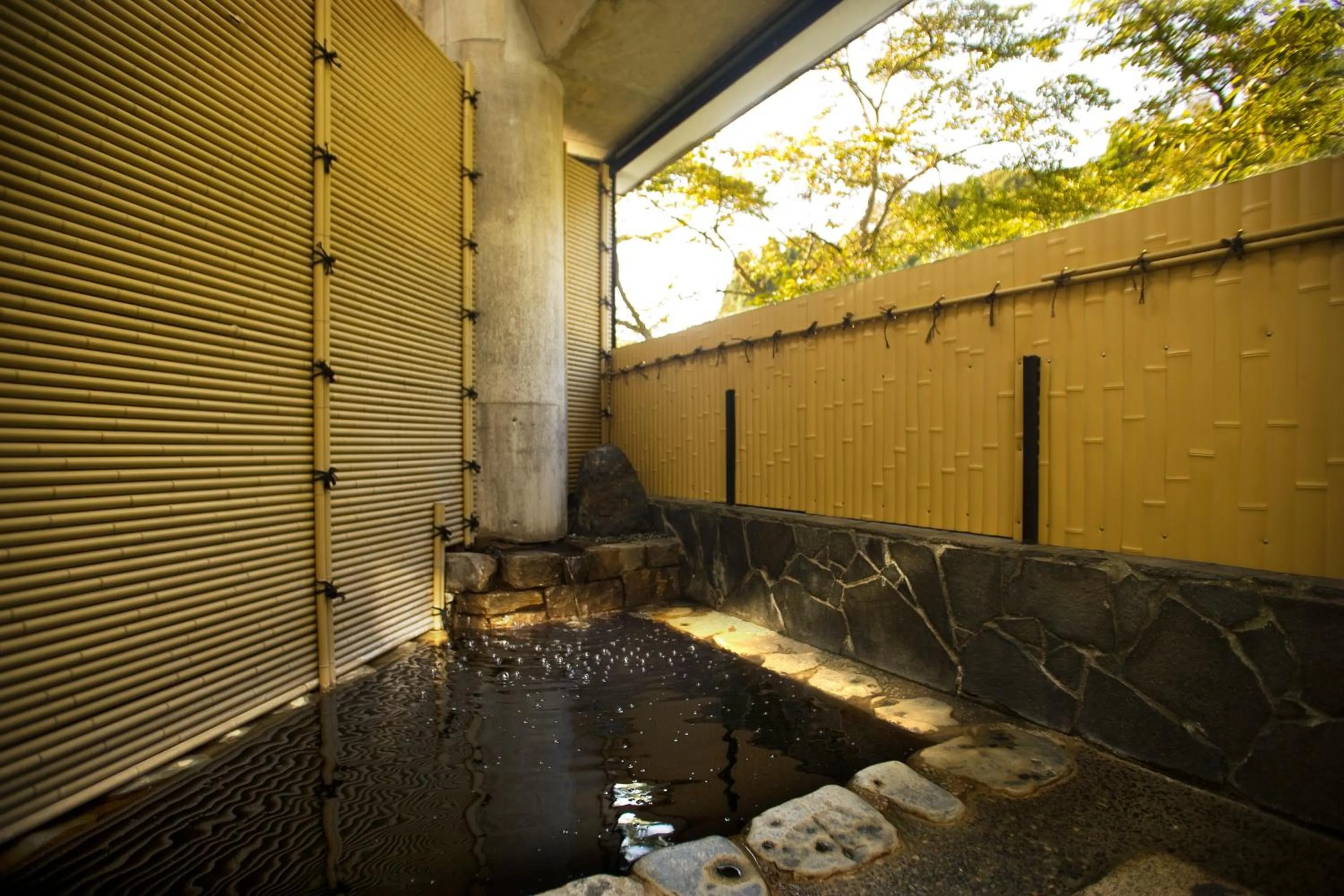 Hot Spring Bath in Motoyu Ishiya