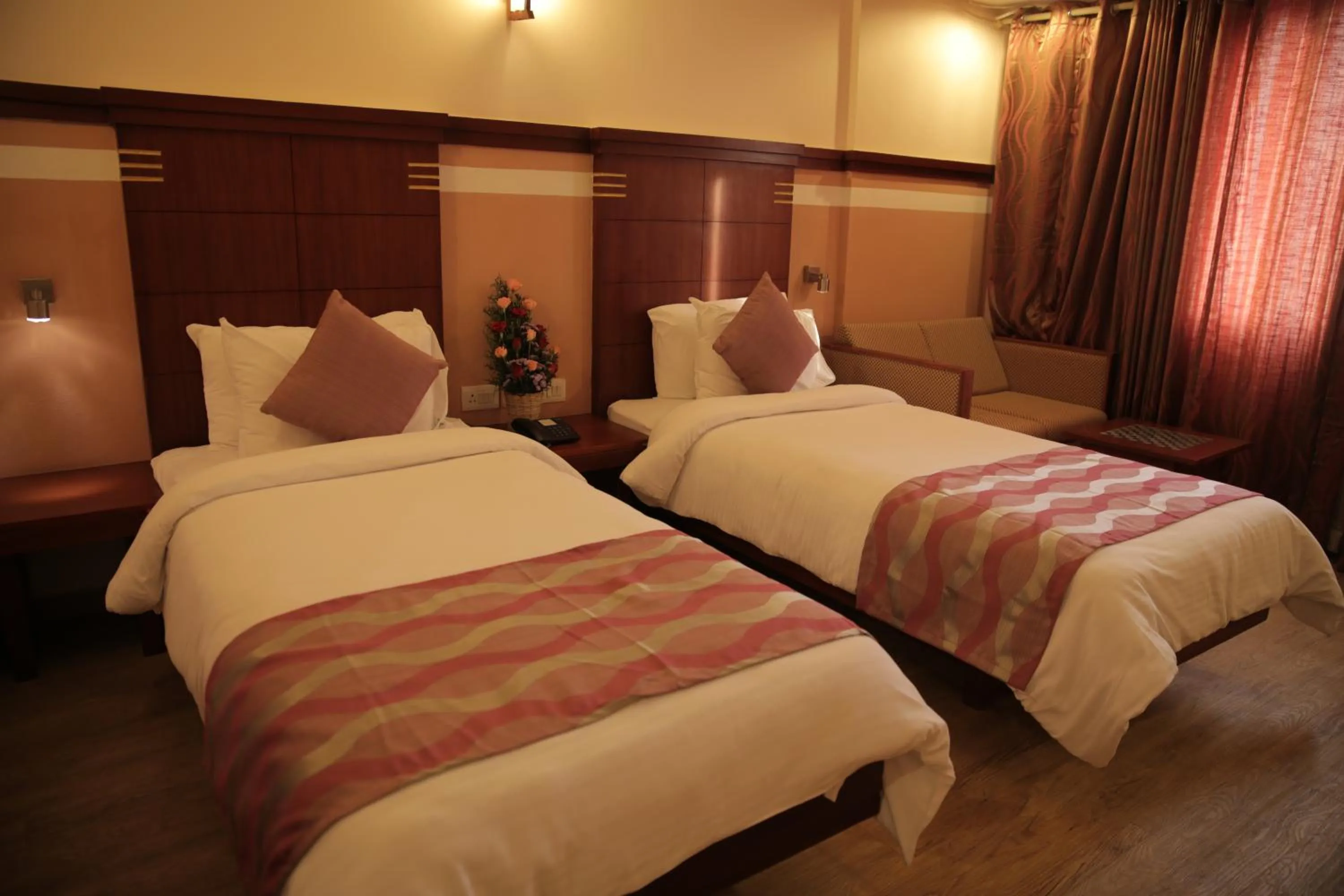 Photo of the whole room, Bed in KTDC Rain Drops Hotel