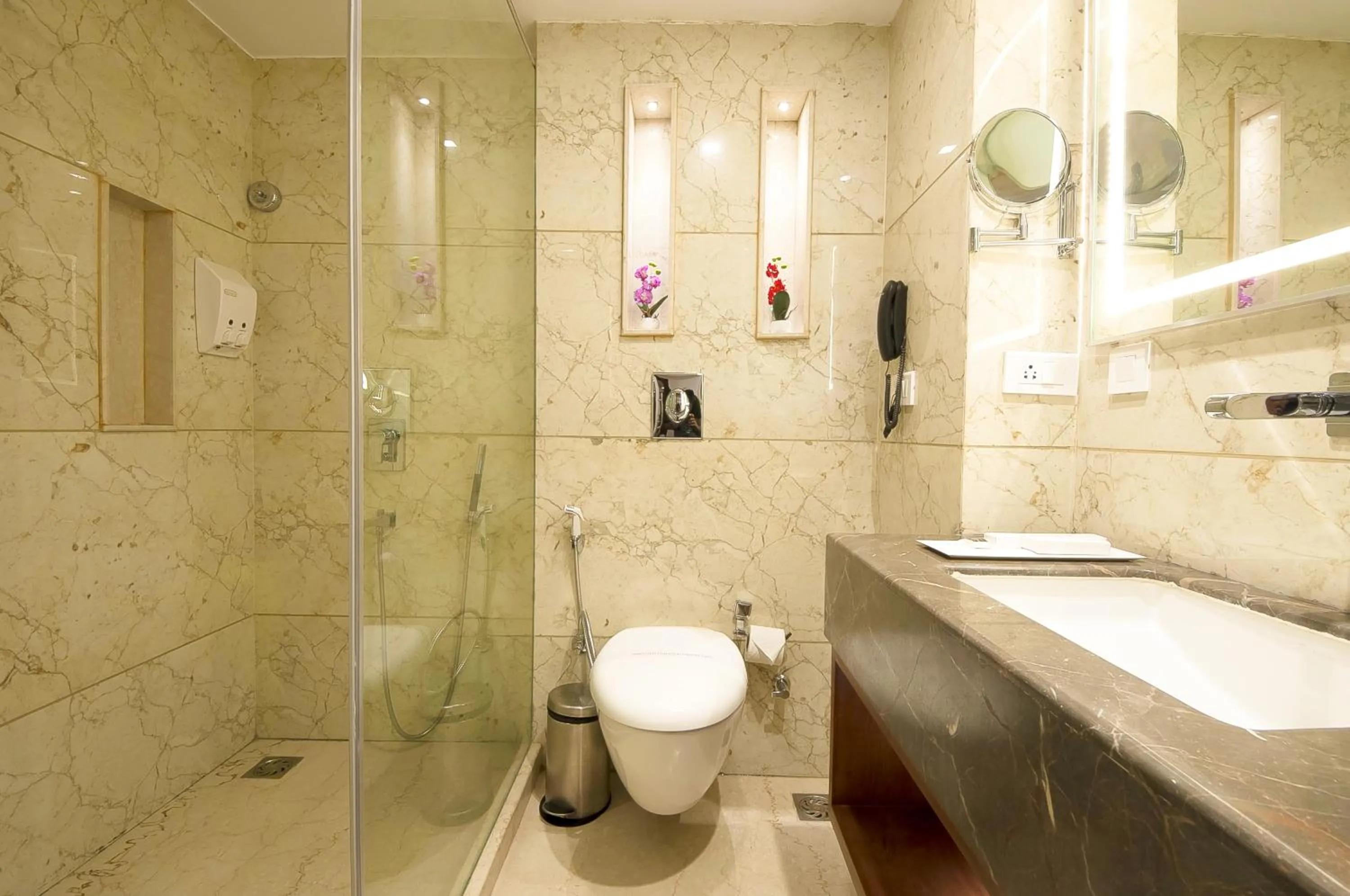 Shower in Hotel Swaran Palace