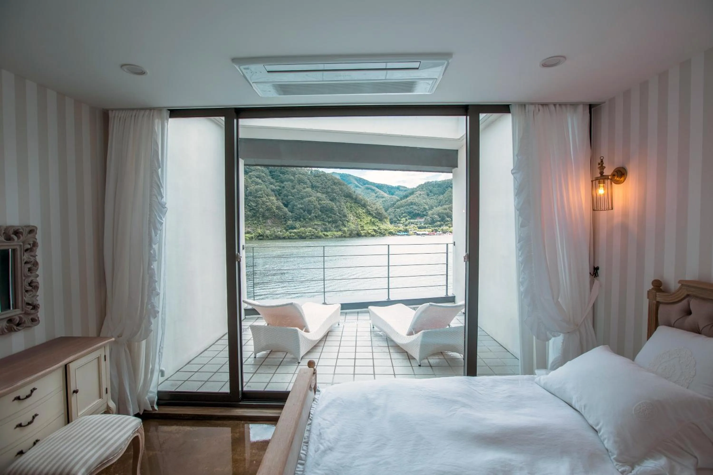 Balcony/Terrace, Bed in SS Resort