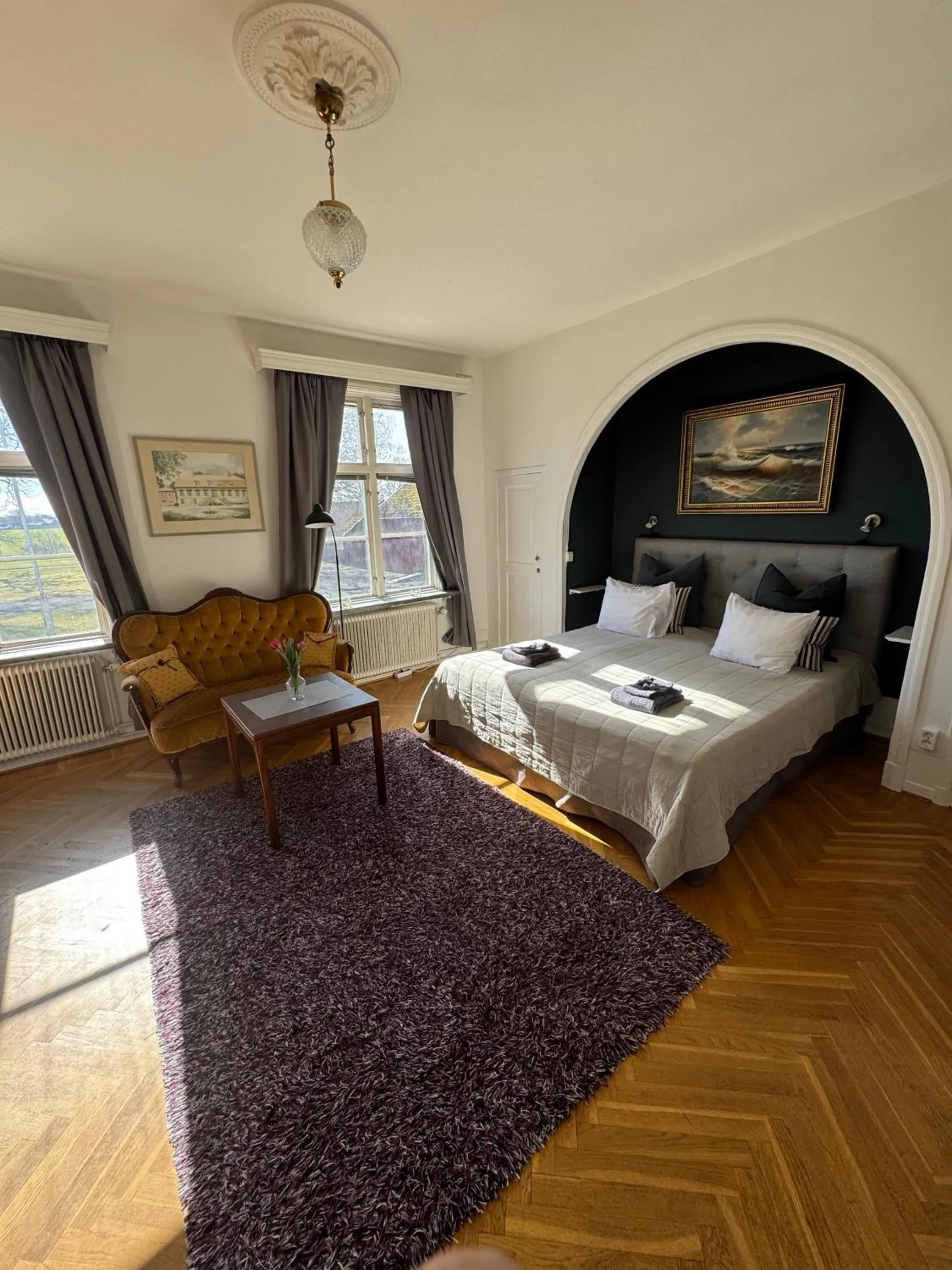 Bed in Brunsbo G:a Biskopsgård Hotell & Konferens