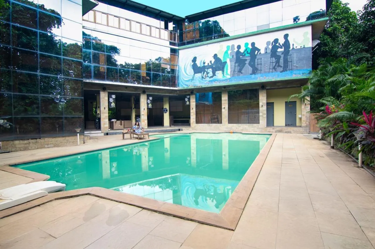 Swimming pool in Silvanus Forest Retreat, Alibaug