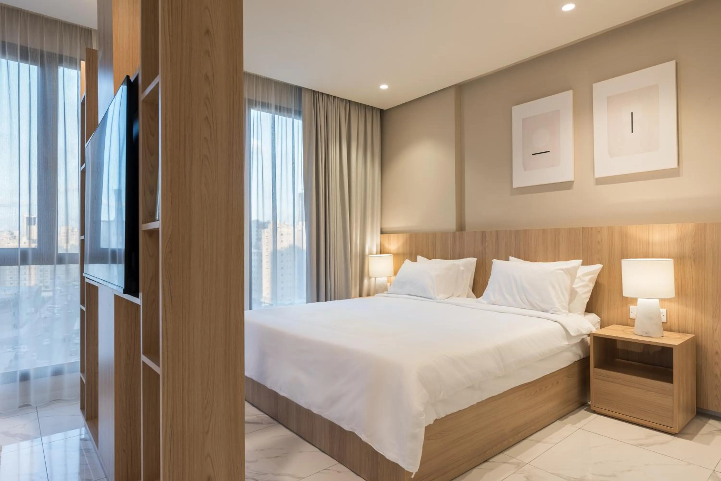 Bed in The Code Residence - ذا كود ريزيدنس