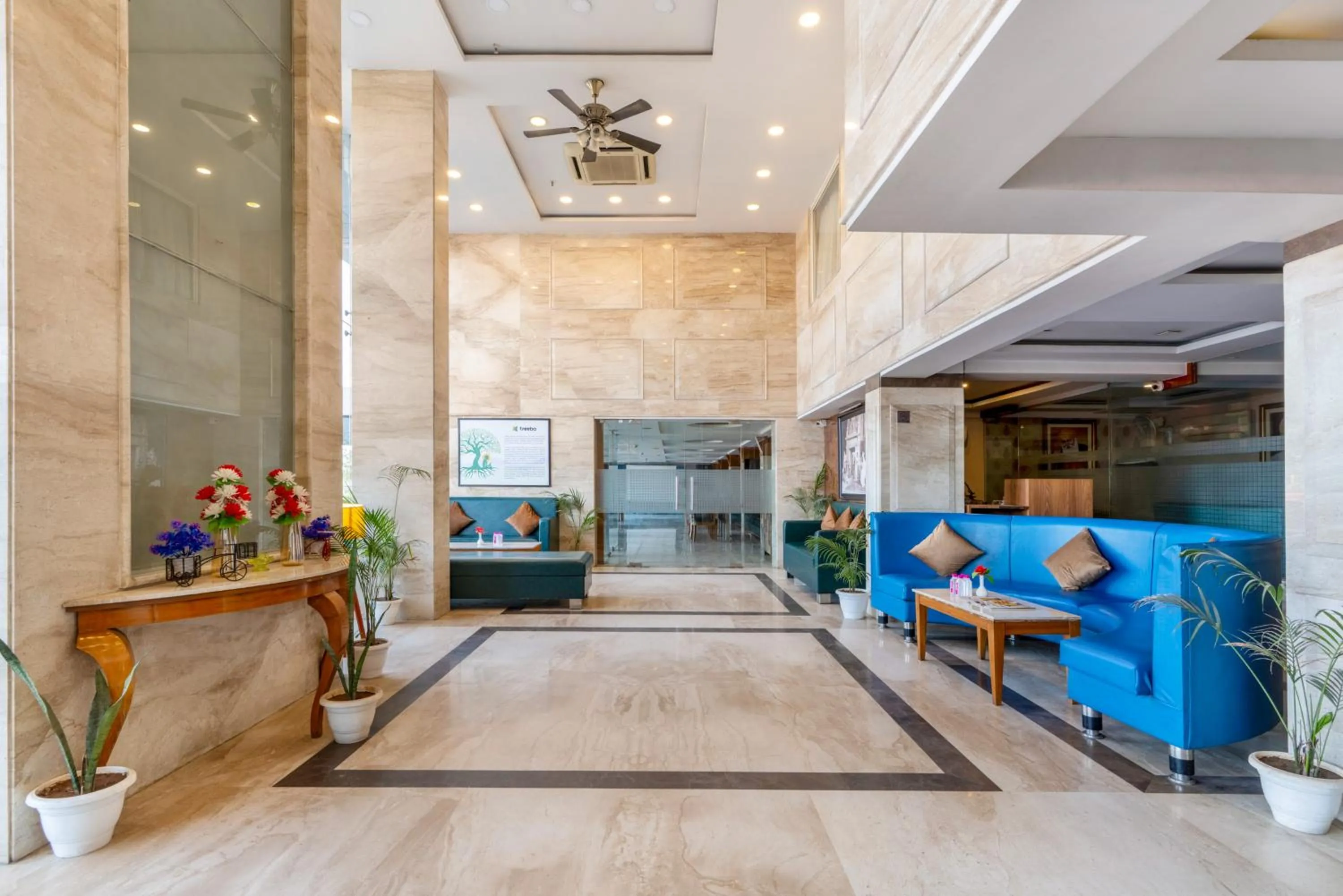 Seating area in Treebo Premium Vinnie - Near Airport