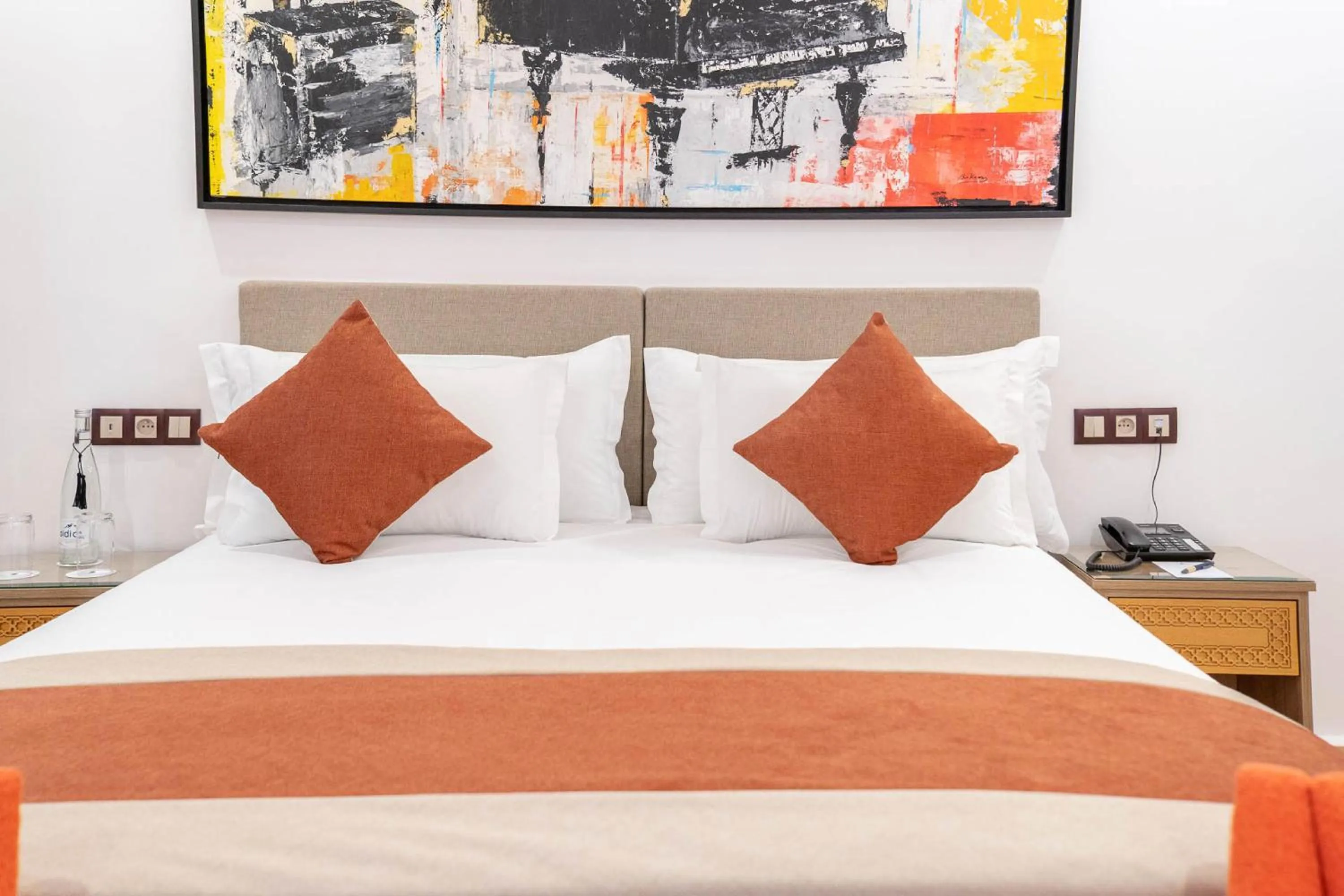 Bed in Riad Atlas Palace & SPA