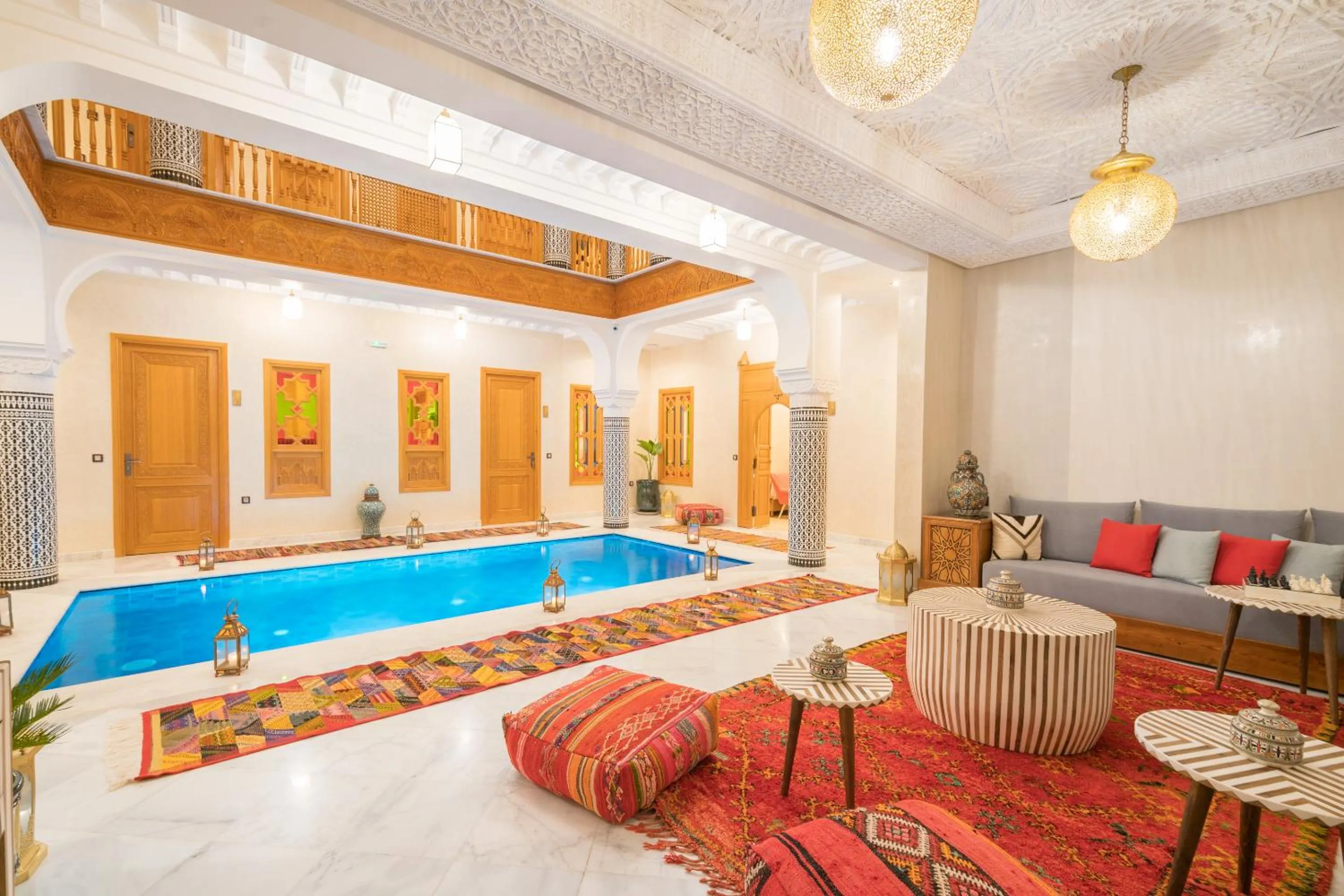 Seating area in Riad Atlas Palace & SPA