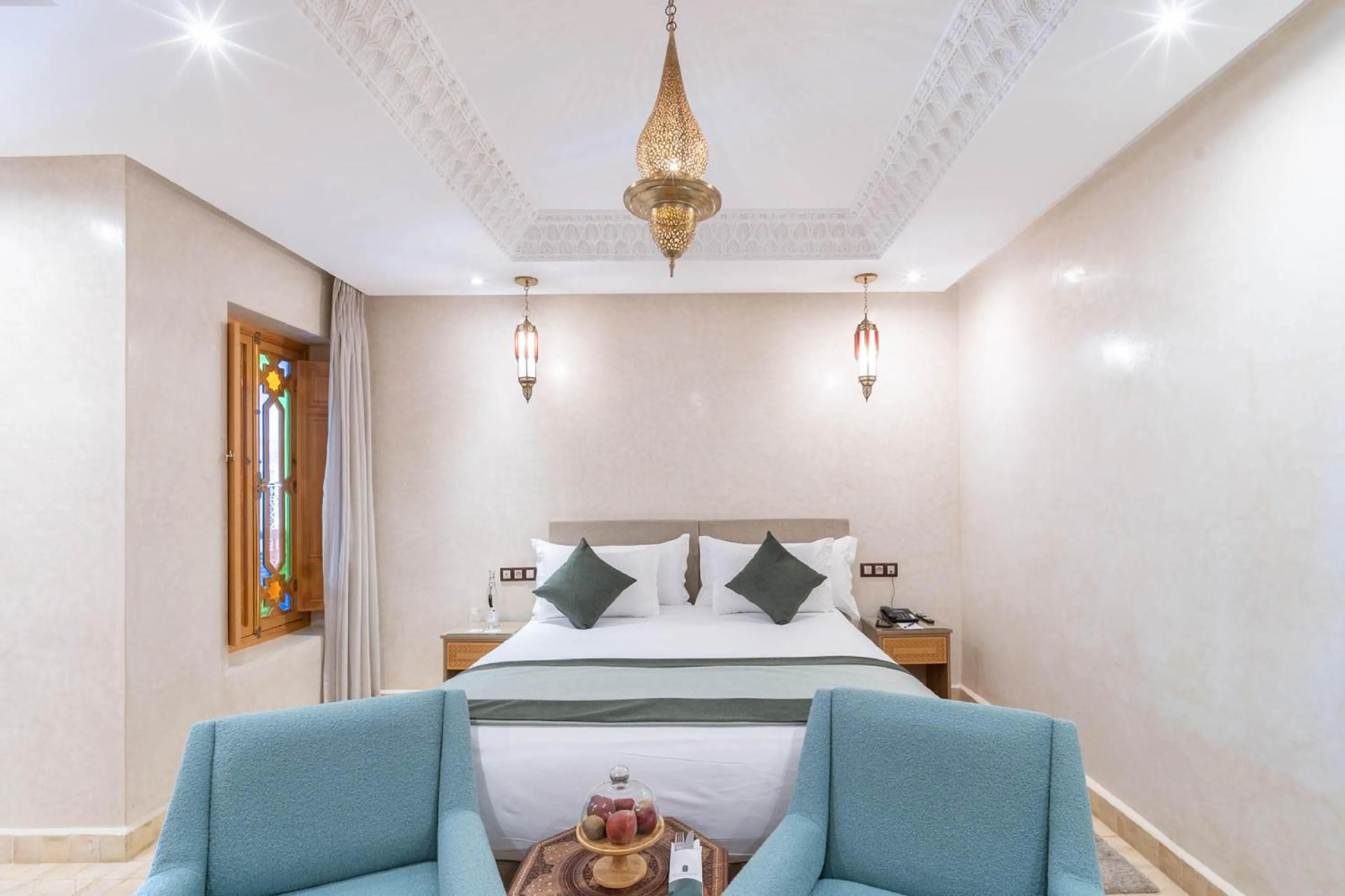 Bed in Riad Atlas Palace & SPA