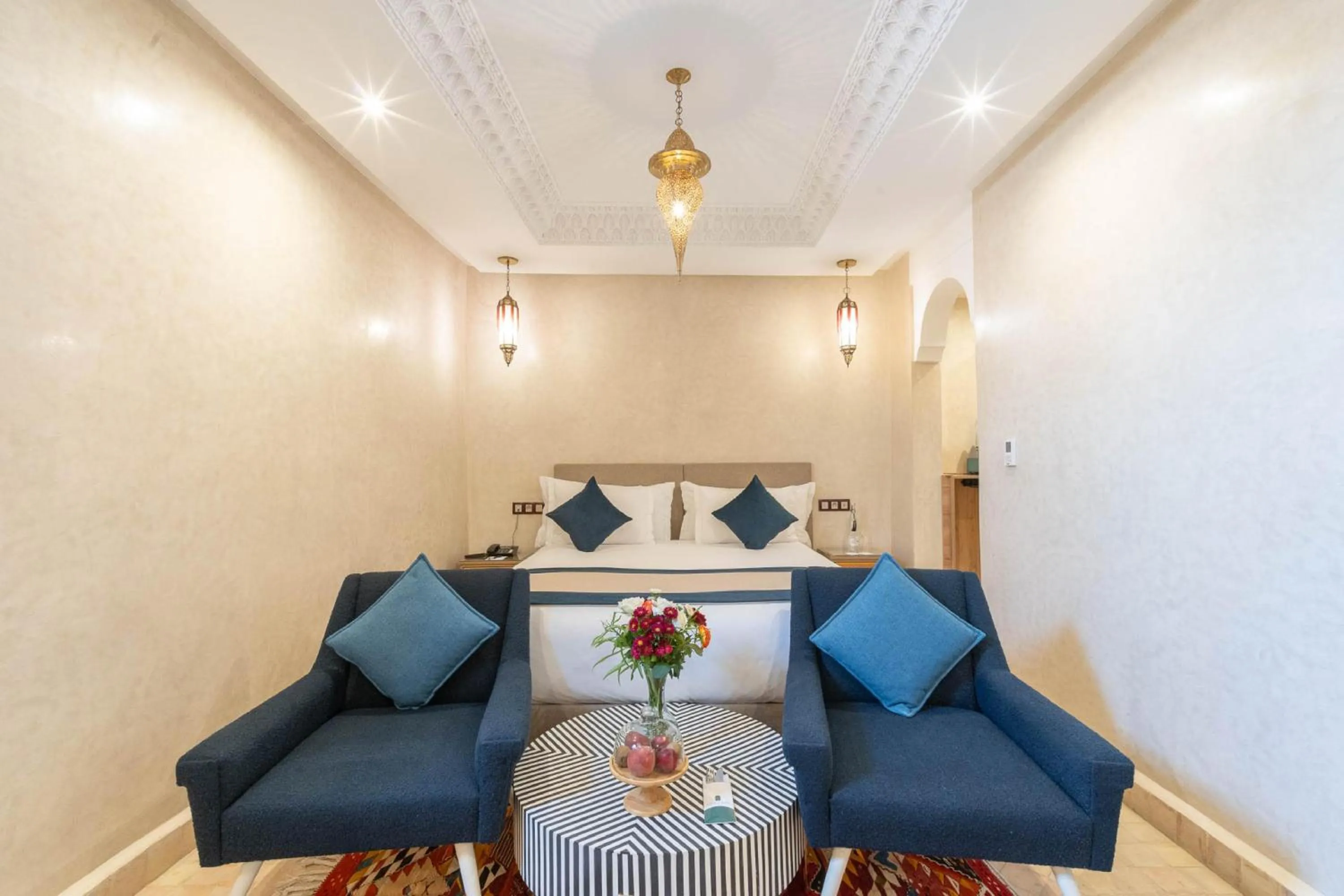 Bed in Riad Atlas Palace & SPA