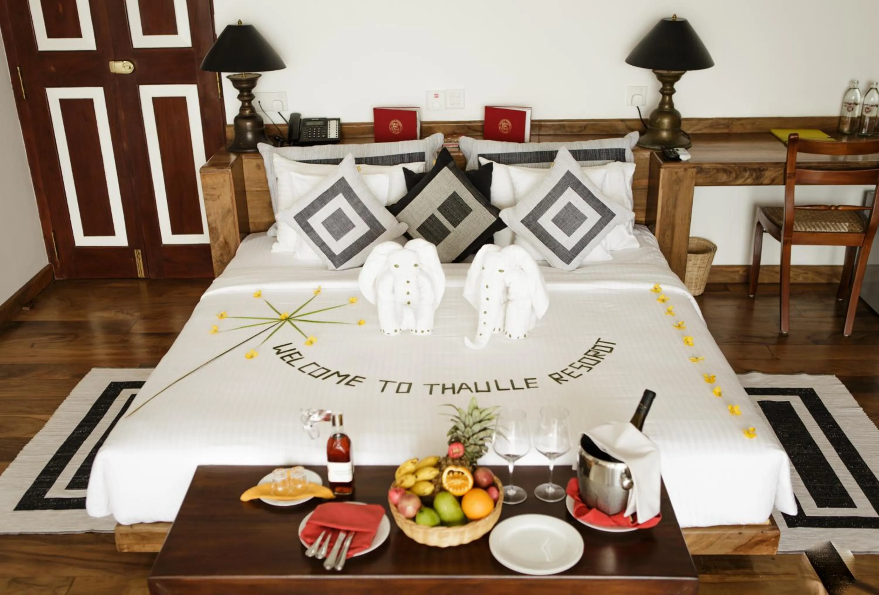 Bed in Thaulle Ayurveda Resort - Yala