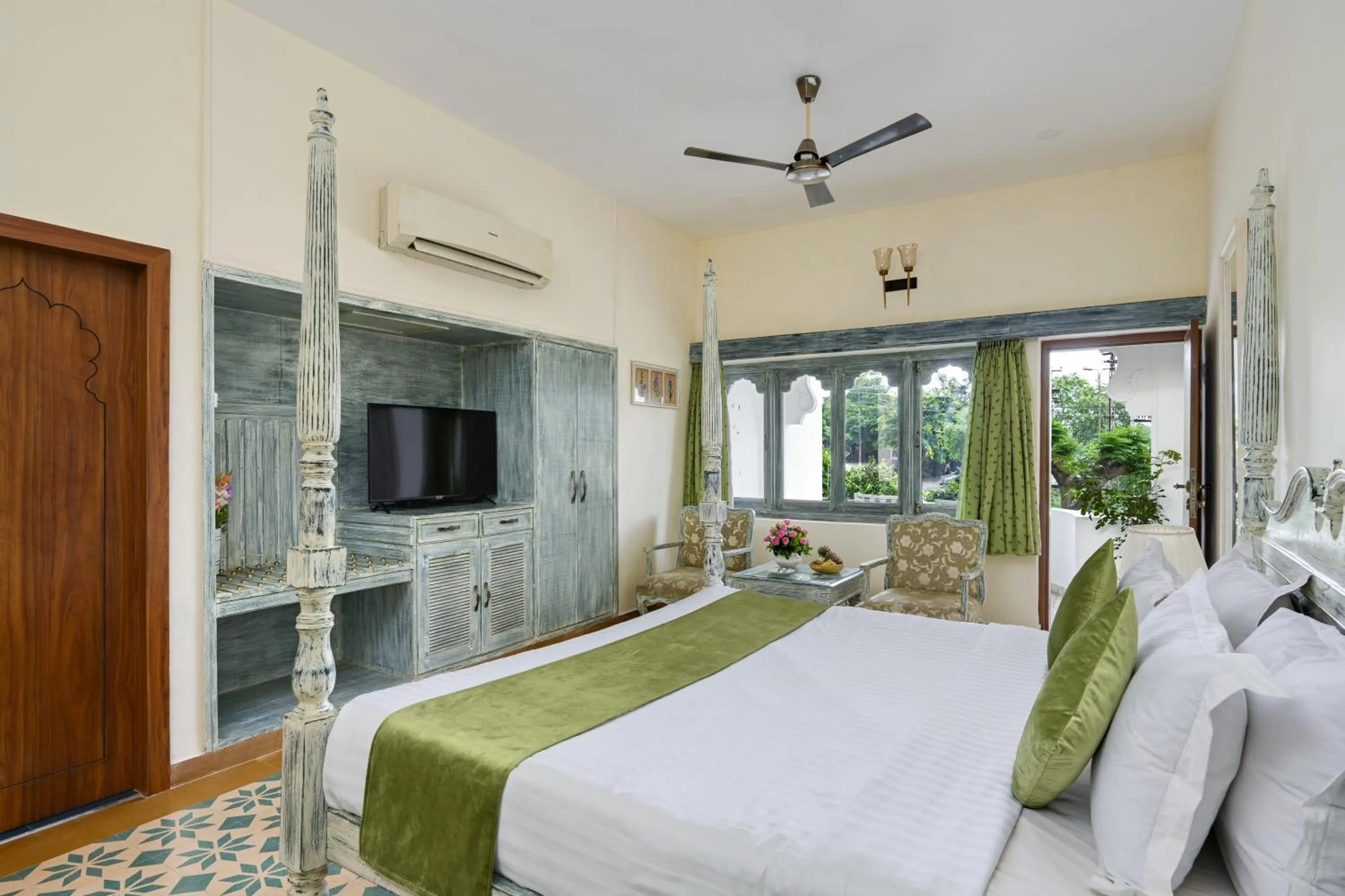 View (from property/room), Bed in Swaroop Vilas - Lake Facing Boutique Hotel