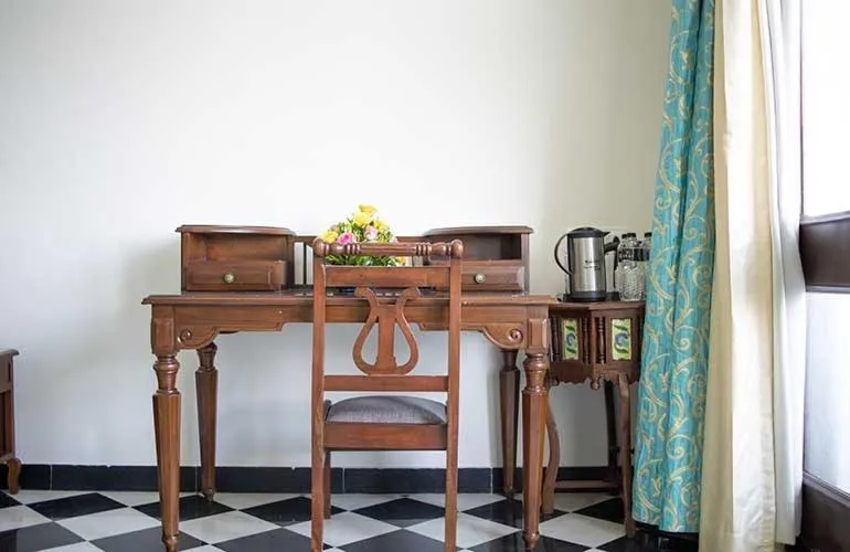 Decorative detail in Swaroop Vilas - Lake Facing Boutique Hotel