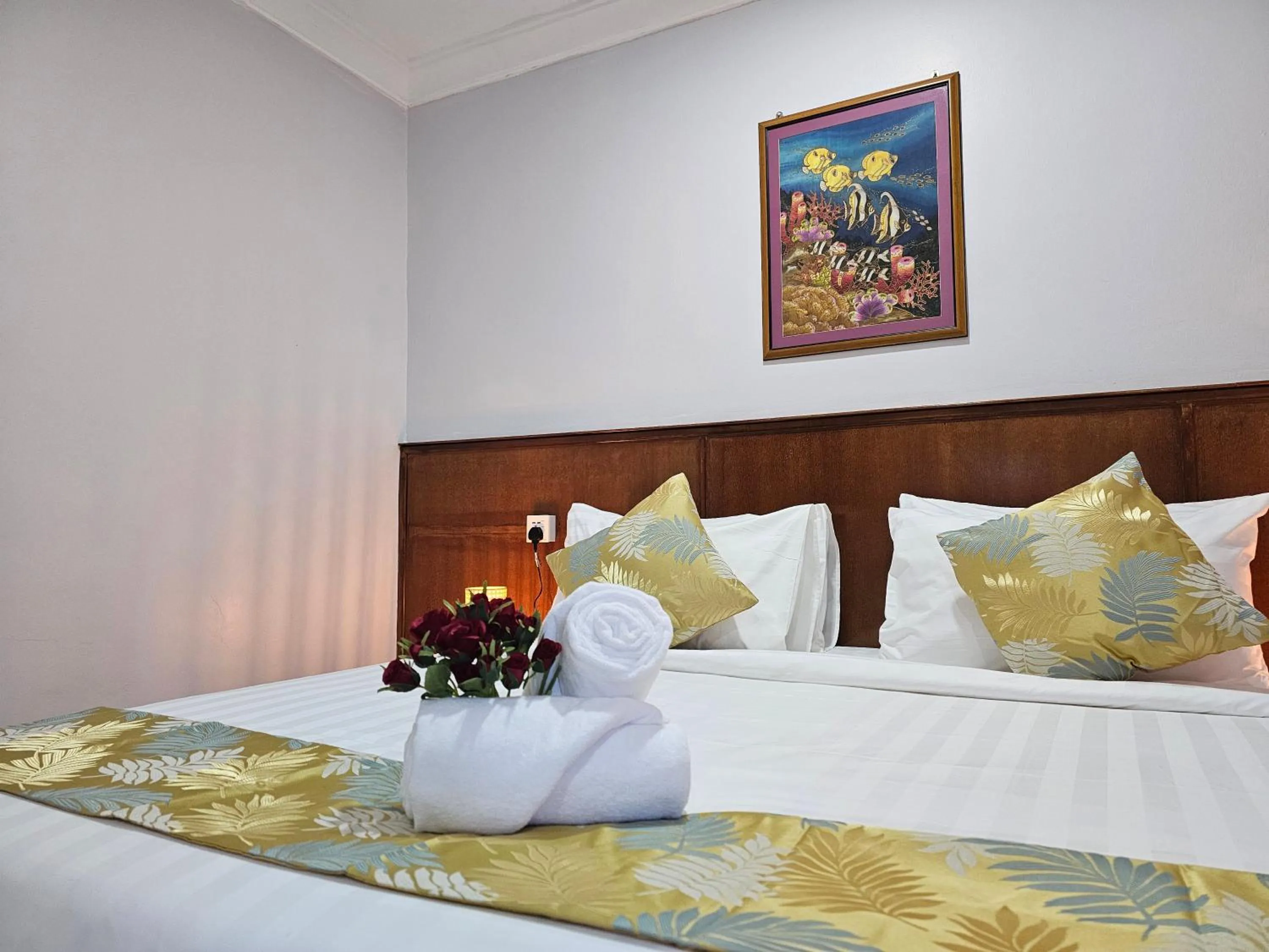 Bed in Cottage Inn Gerik