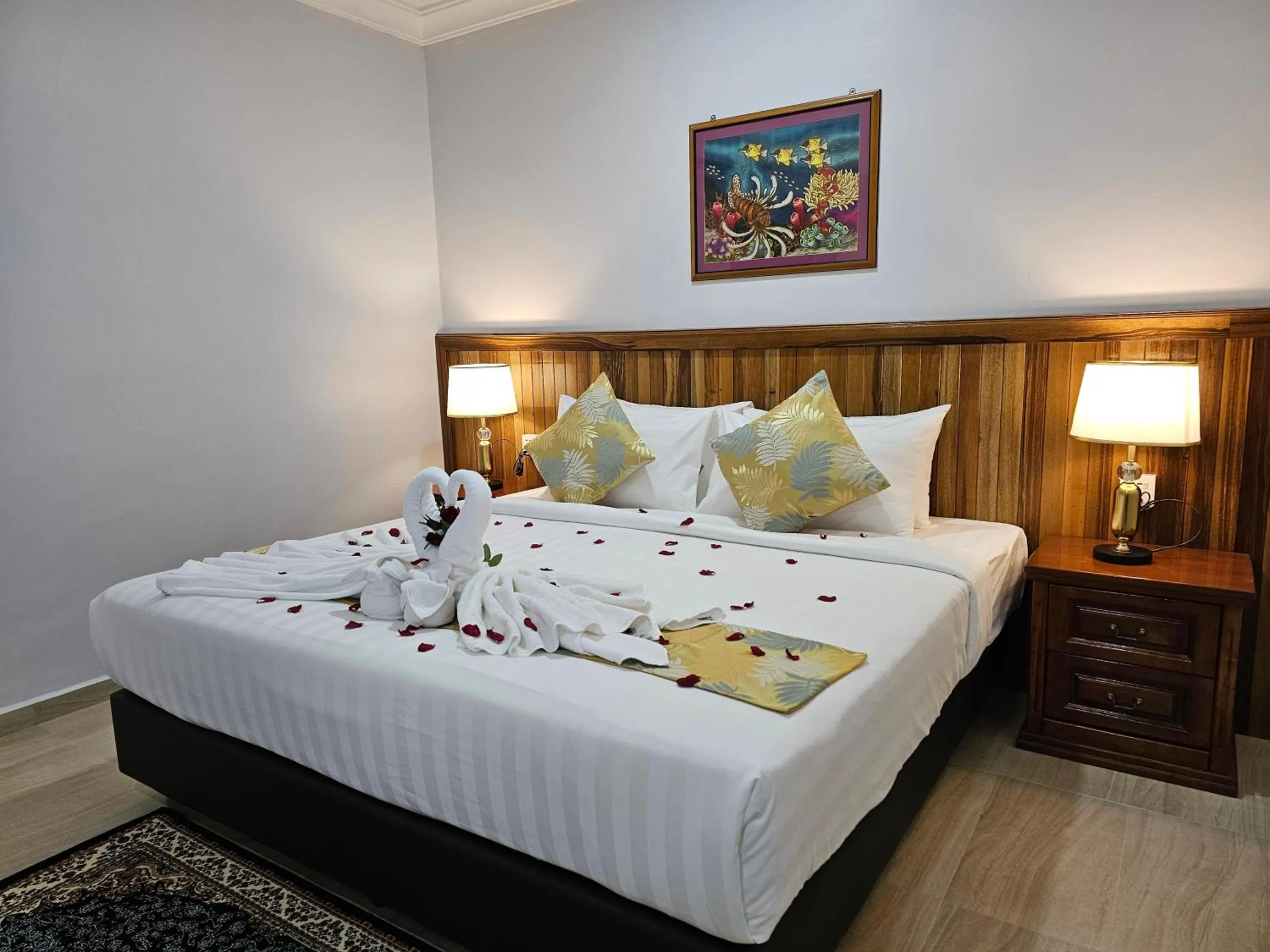 Bed in Cottage Inn Gerik