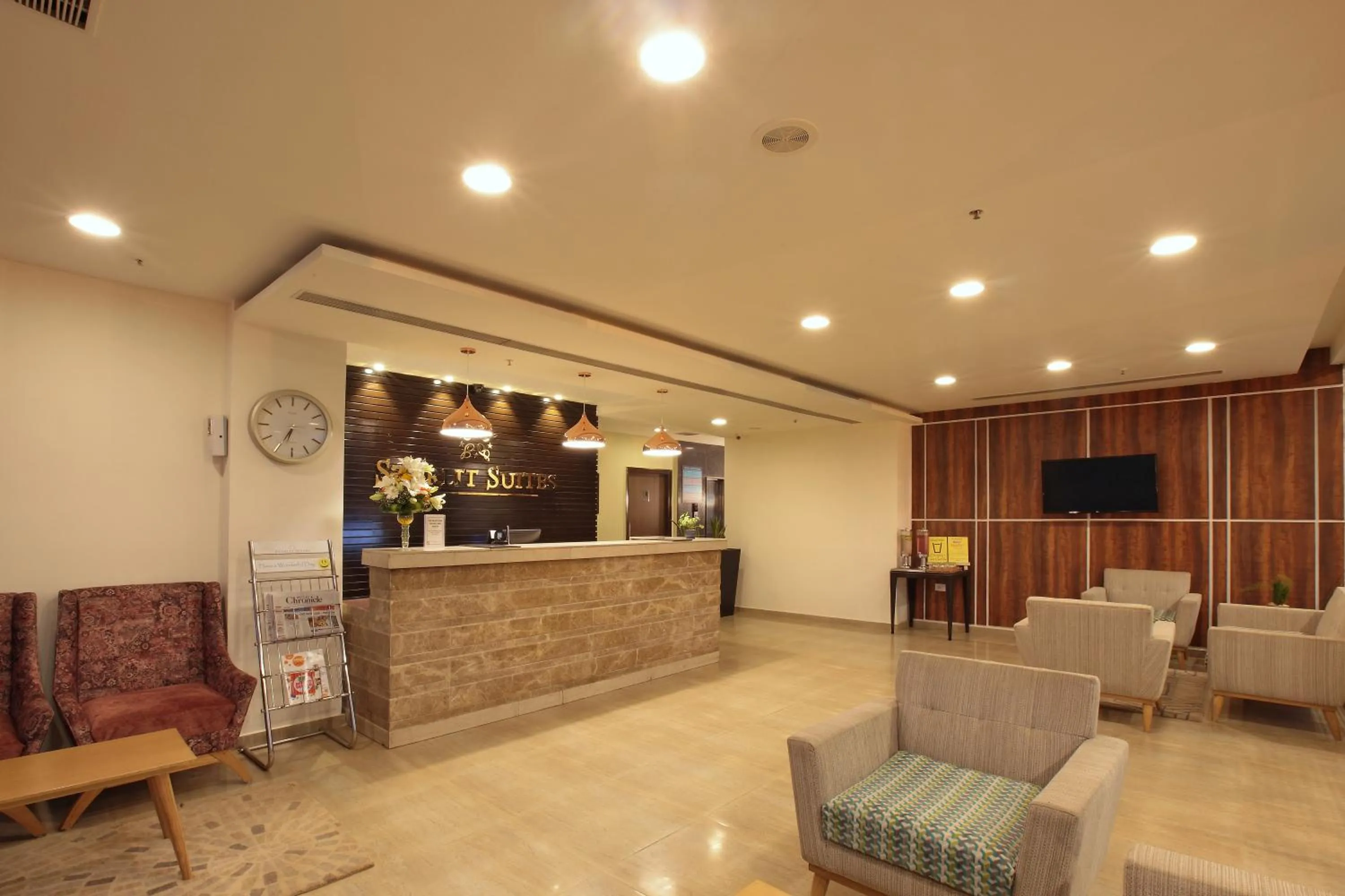 Lobby or reception in Starlit Suites Bangalore