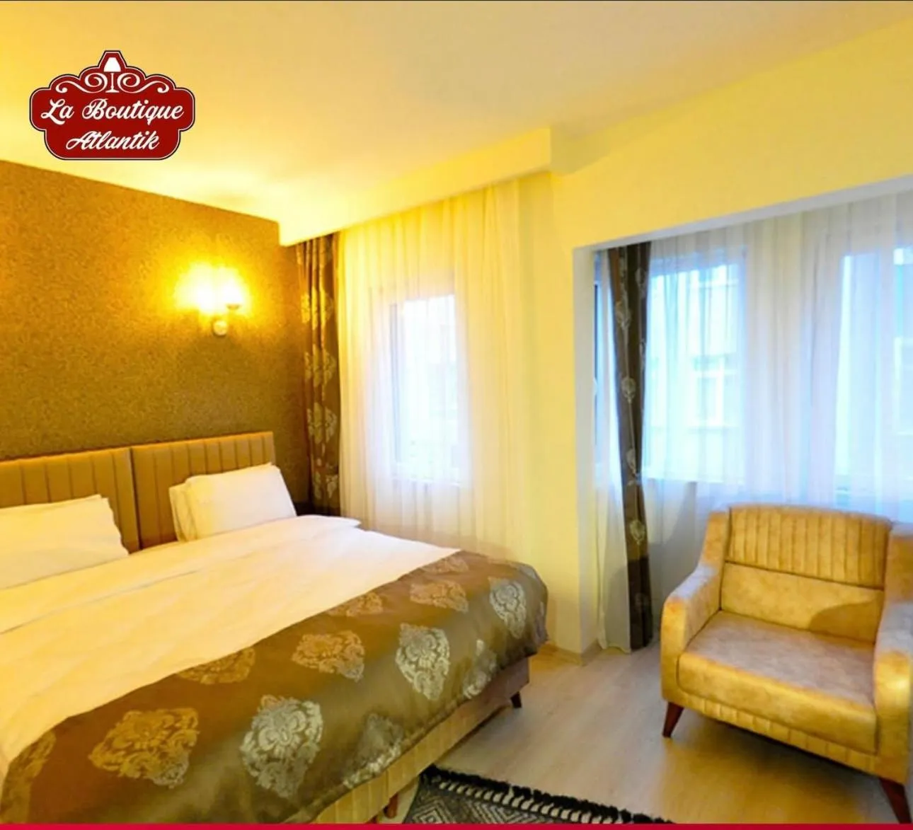 Bed in Atlantik Butik Hotel