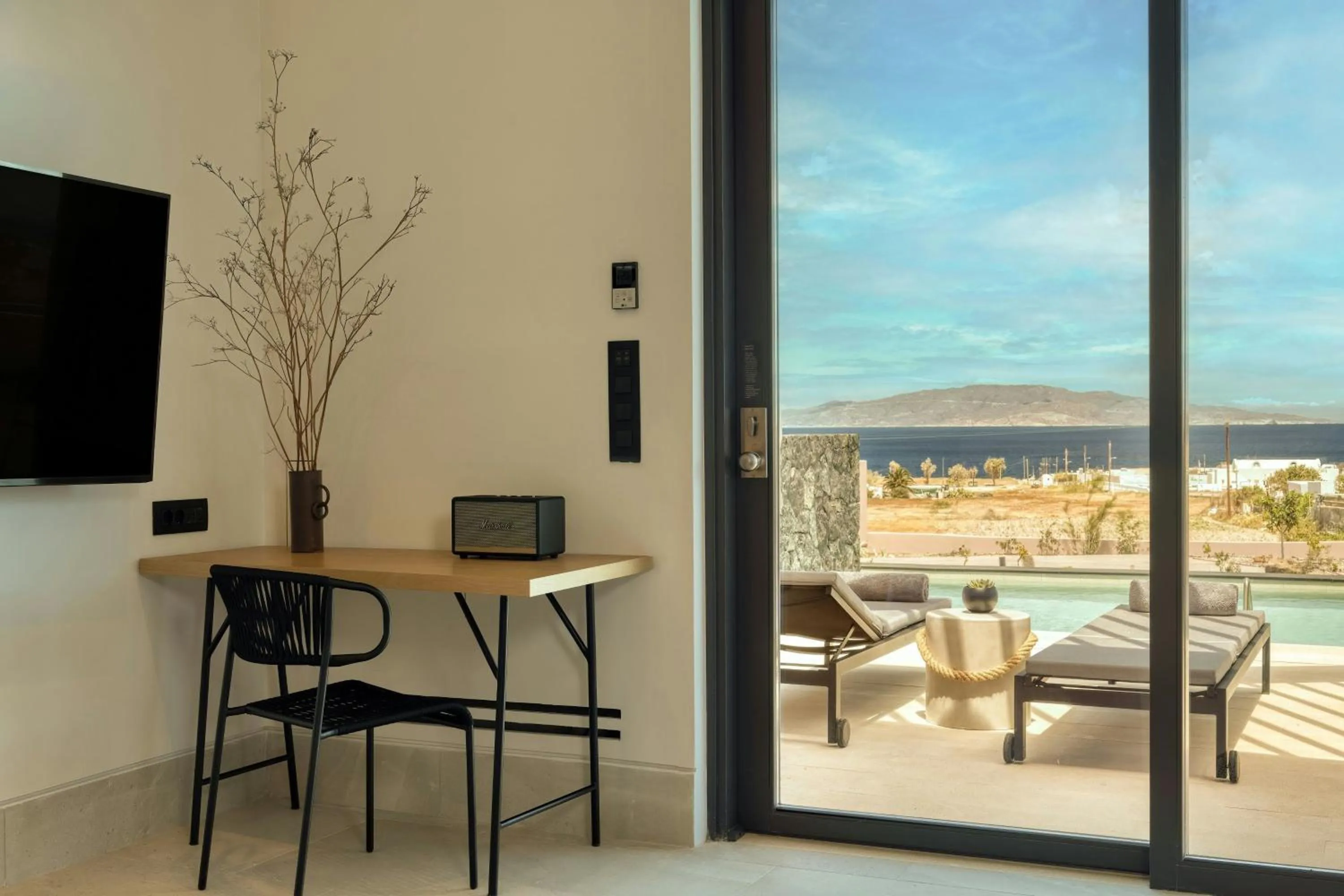 Swimming pool in Domes Novos Santorini, Autograph Collection