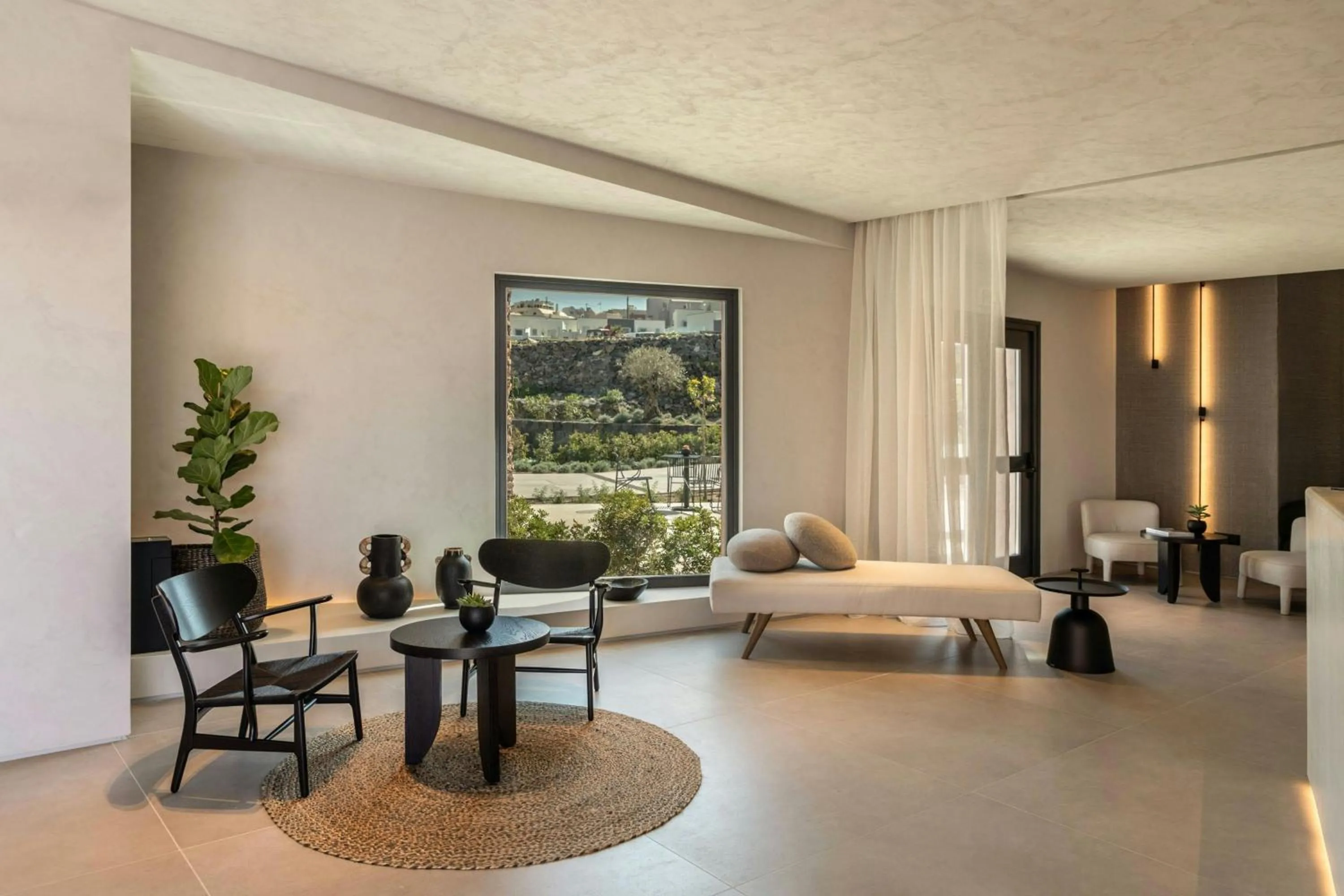 Lobby or reception, Bed in Domes Novos Santorini, Autograph Collection